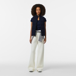 Lacoste Kadın Kapitone Regular Fit Dik Yaka Çift Taraflı Lacivert Yelek Lacivert