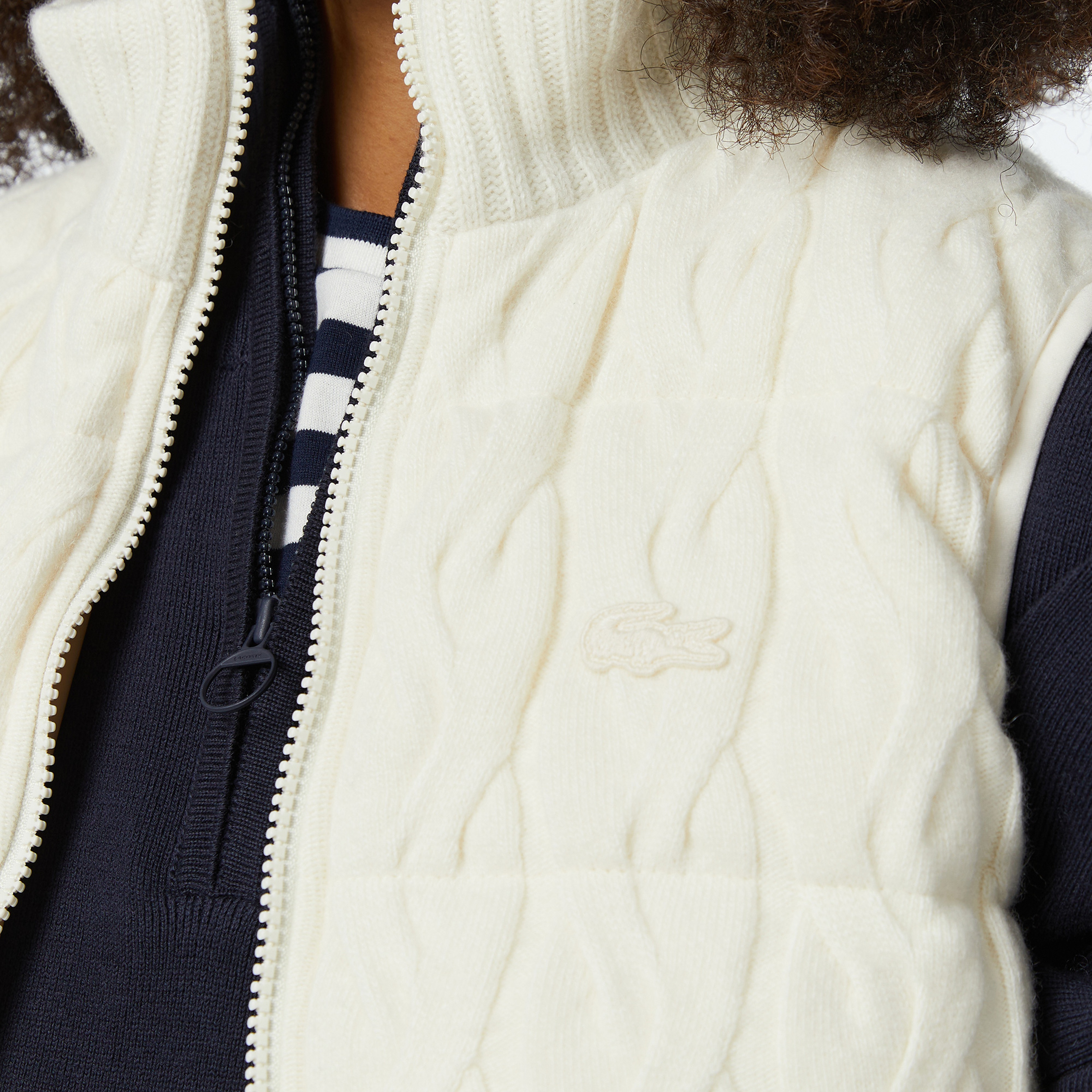 Kadın Regular Fit Dik Yaka Kapitone Çift Taraflı Beyaz Yelek