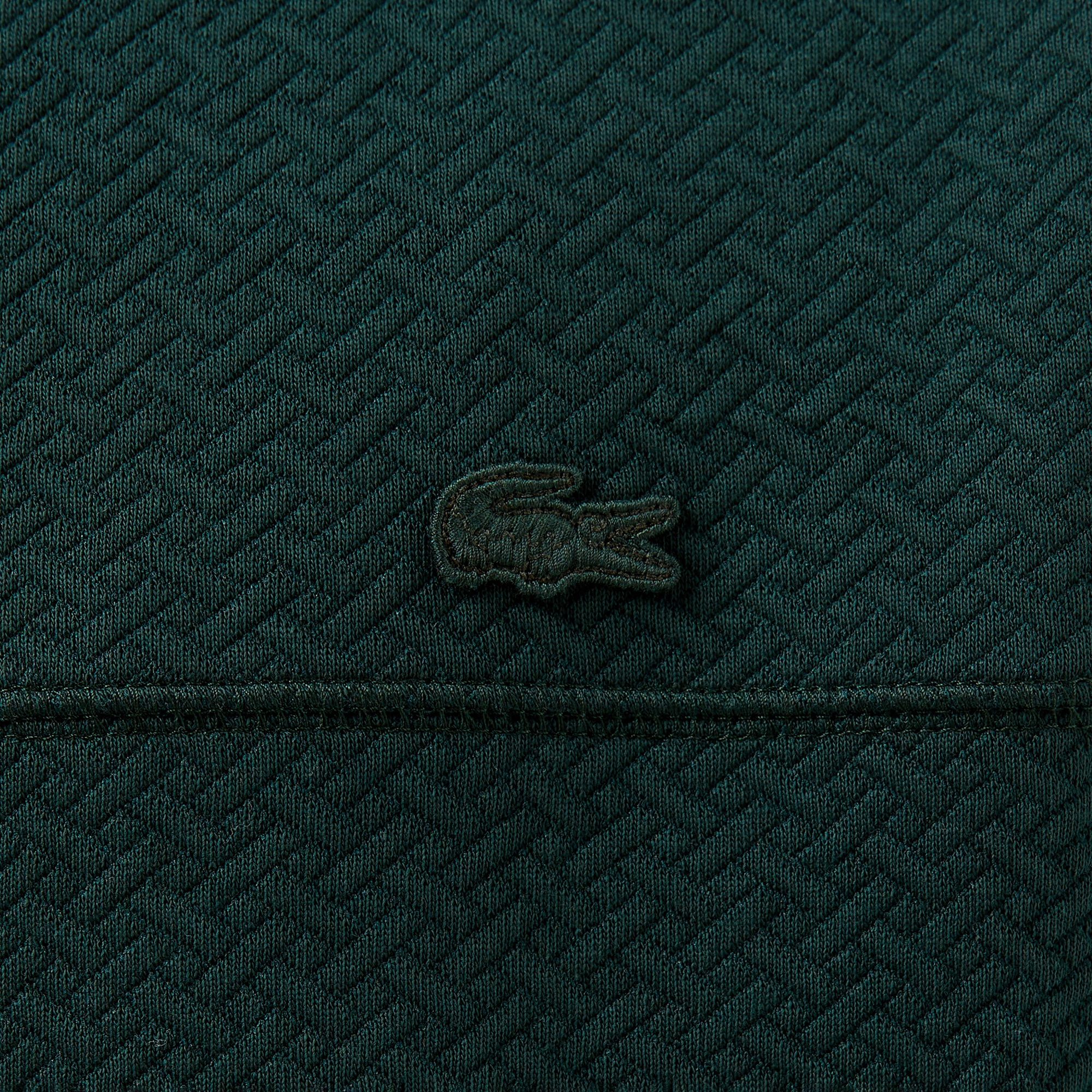 Lacoste Erkek Regular Fit Uzun Kollu Bisiklet Yaka Koyu Yeşil T-Shirt