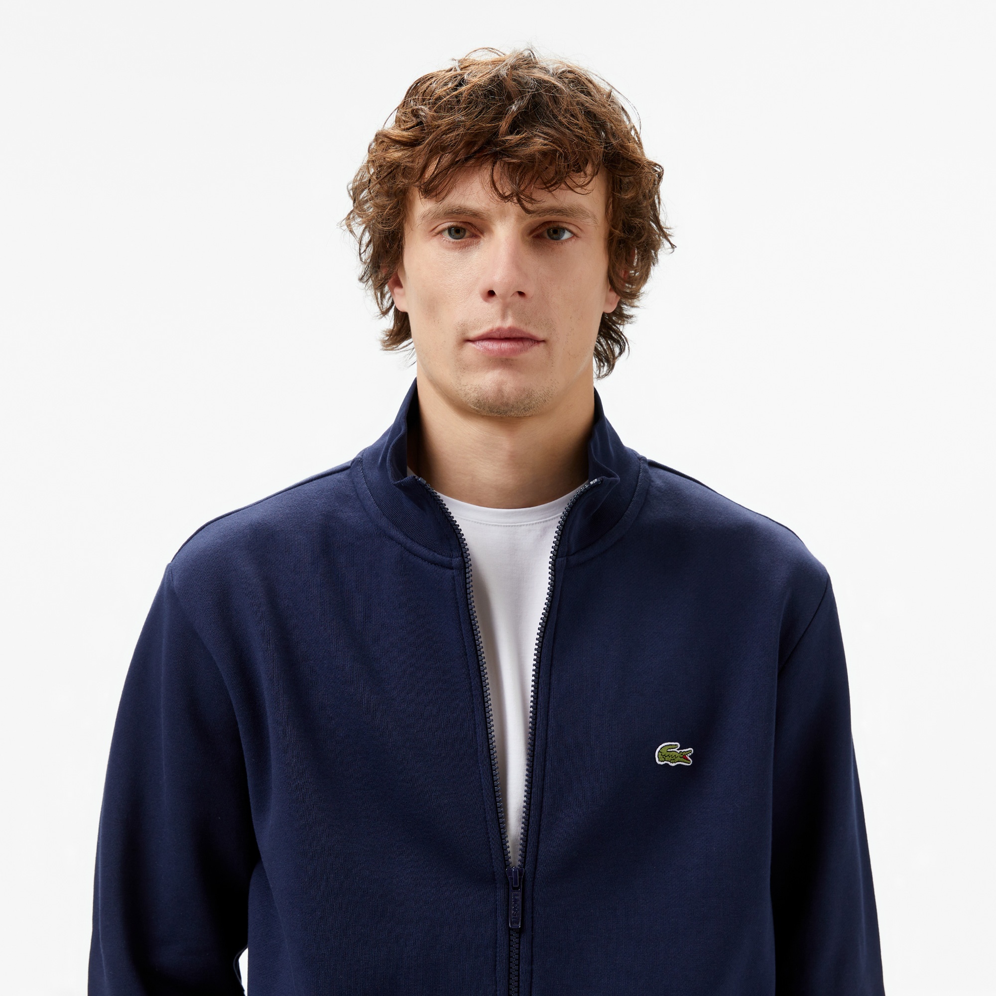 Lacoste Erkek Regular Fit Fermuarlı Lacivert Sweatshirt