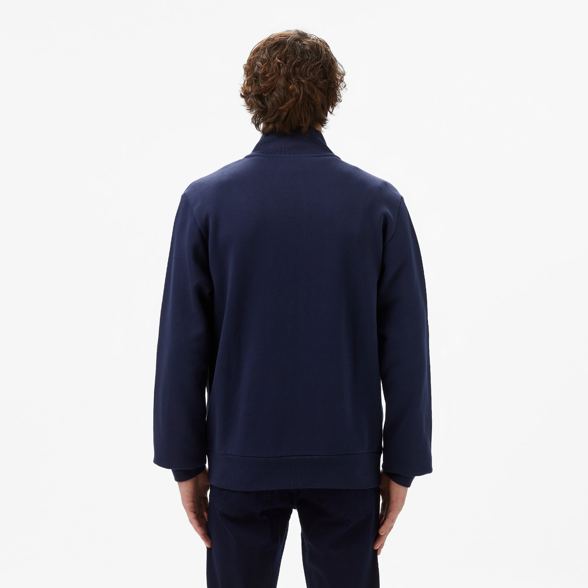 Lacoste Erkek Regular Fit Fermuarlı Lacivert Sweatshirt