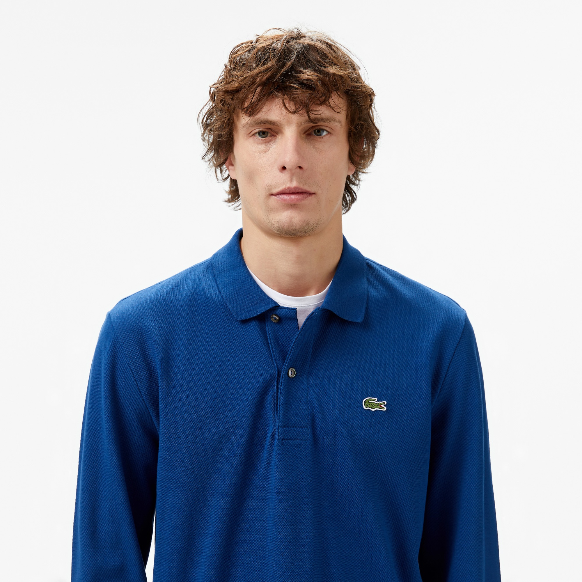 Lacoste L.12.12 Erkek Classic Fit Uzun Kollu Lacivert Polo