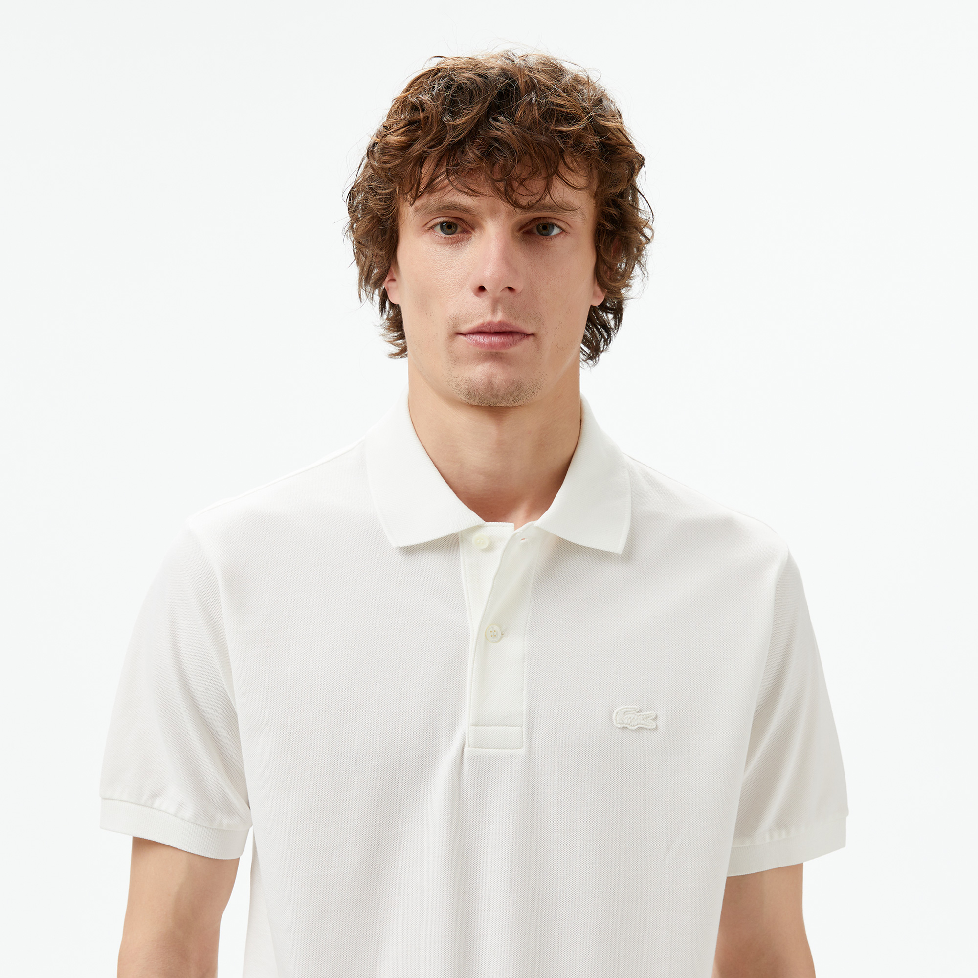 Lacoste Erkek Classic Fit Beyaz Polo PH0425-70V | Lacoste