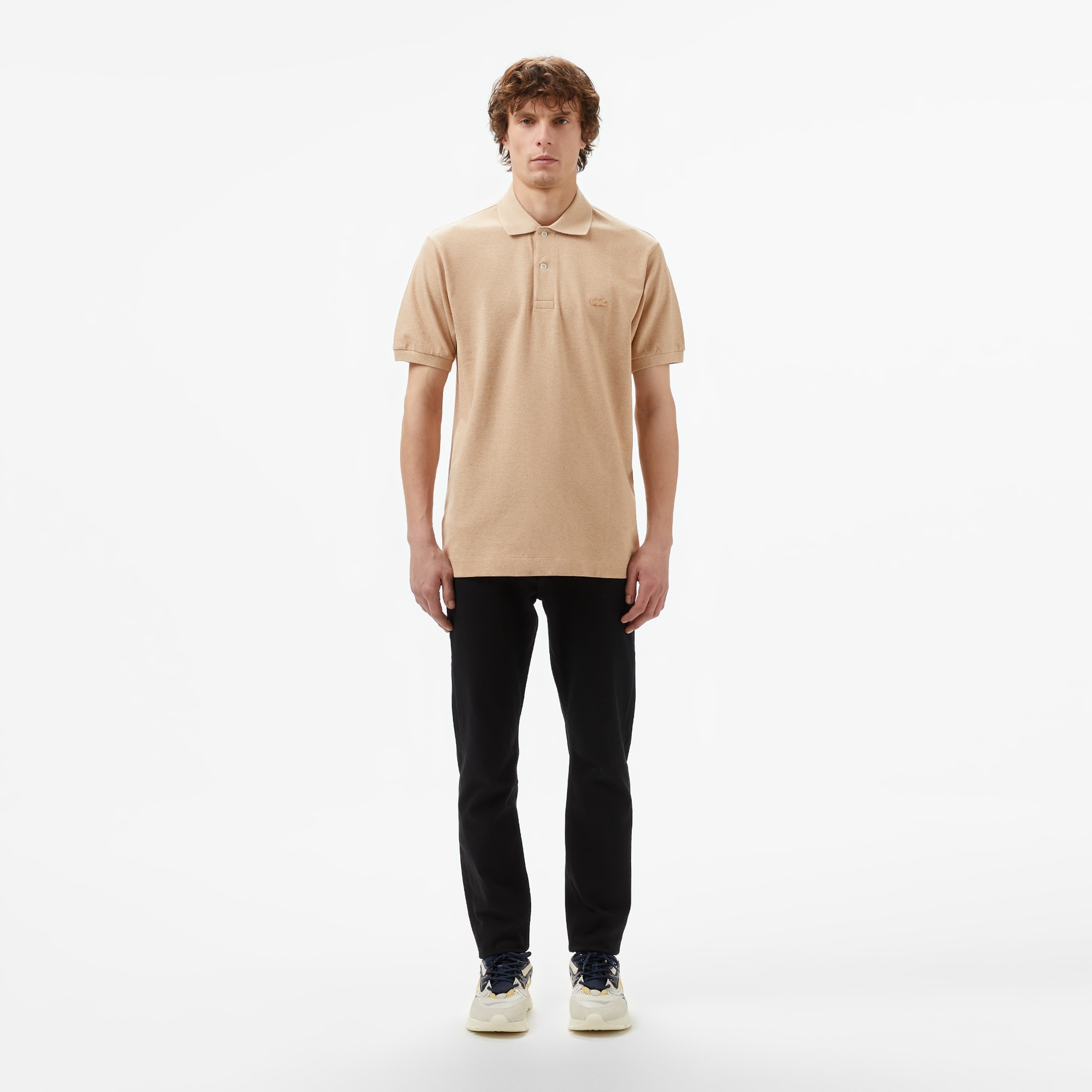 Lacoste Erkek Classic Fit Bej Polo