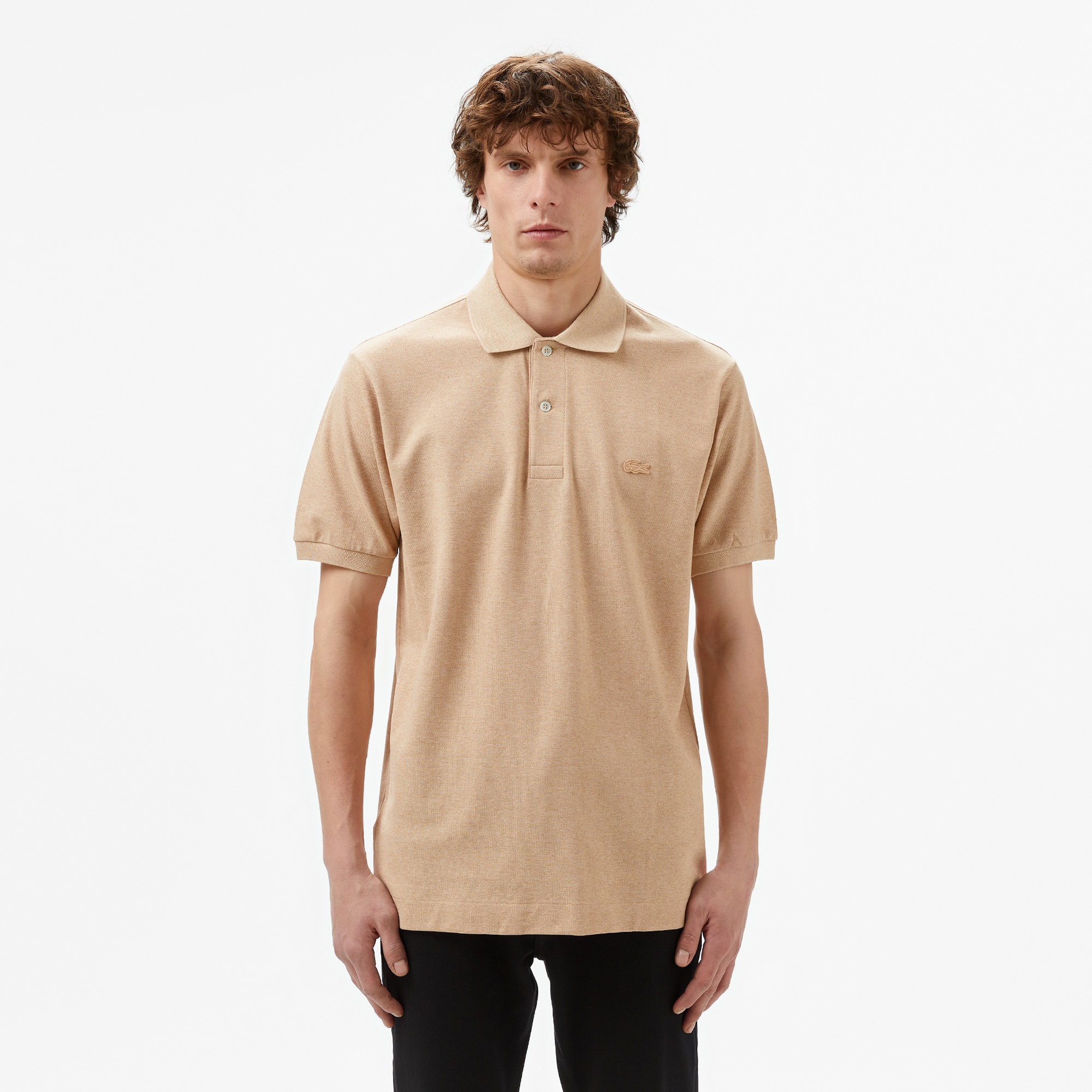Lacoste Erkek Classic Fit Bej Polo
