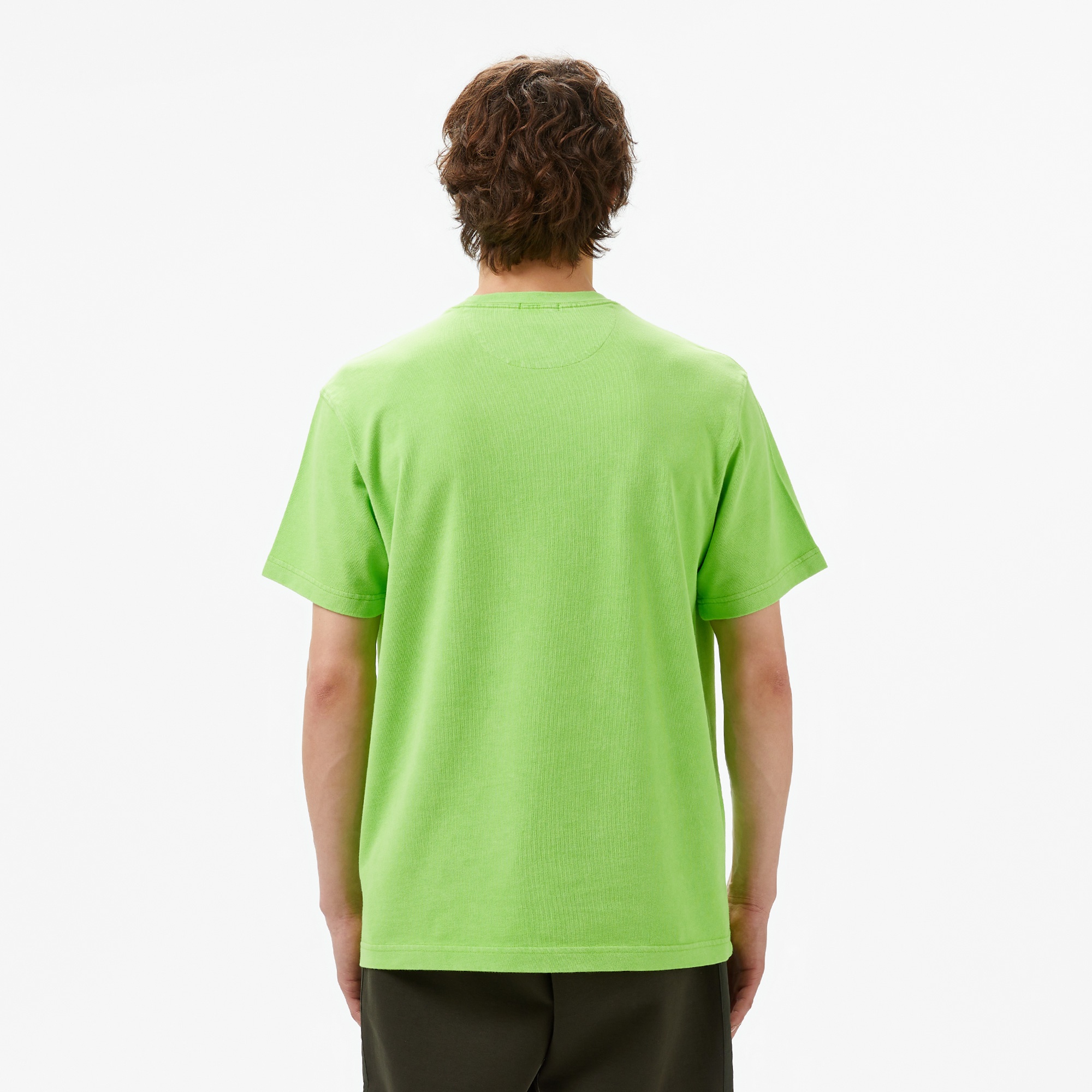 Lacoste Unisex Classic Fit Bisiklet Yaka Yeşil T-Shirt