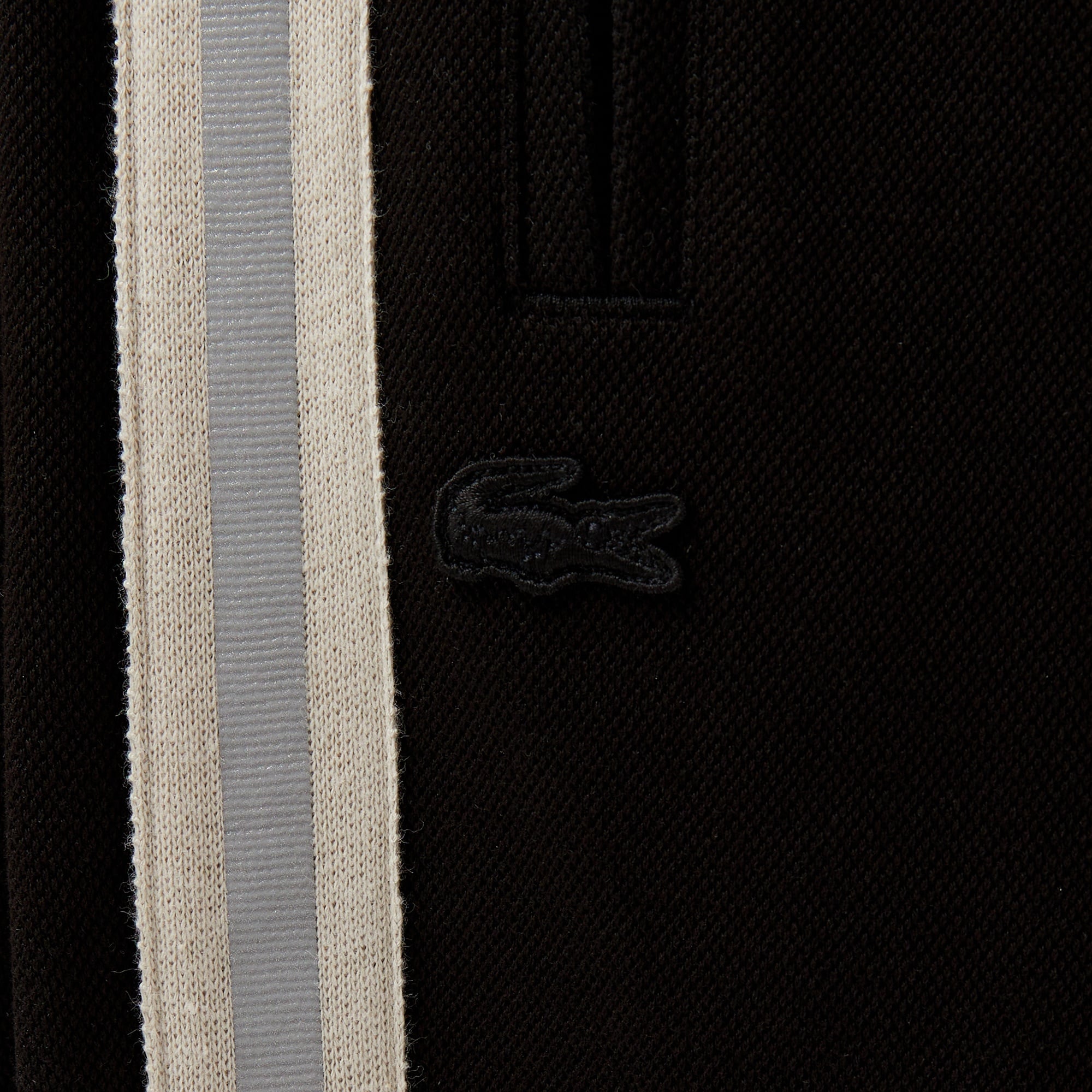 Lacoste Erkek Slim Fit Çizgili Siyah Eşofman Altı