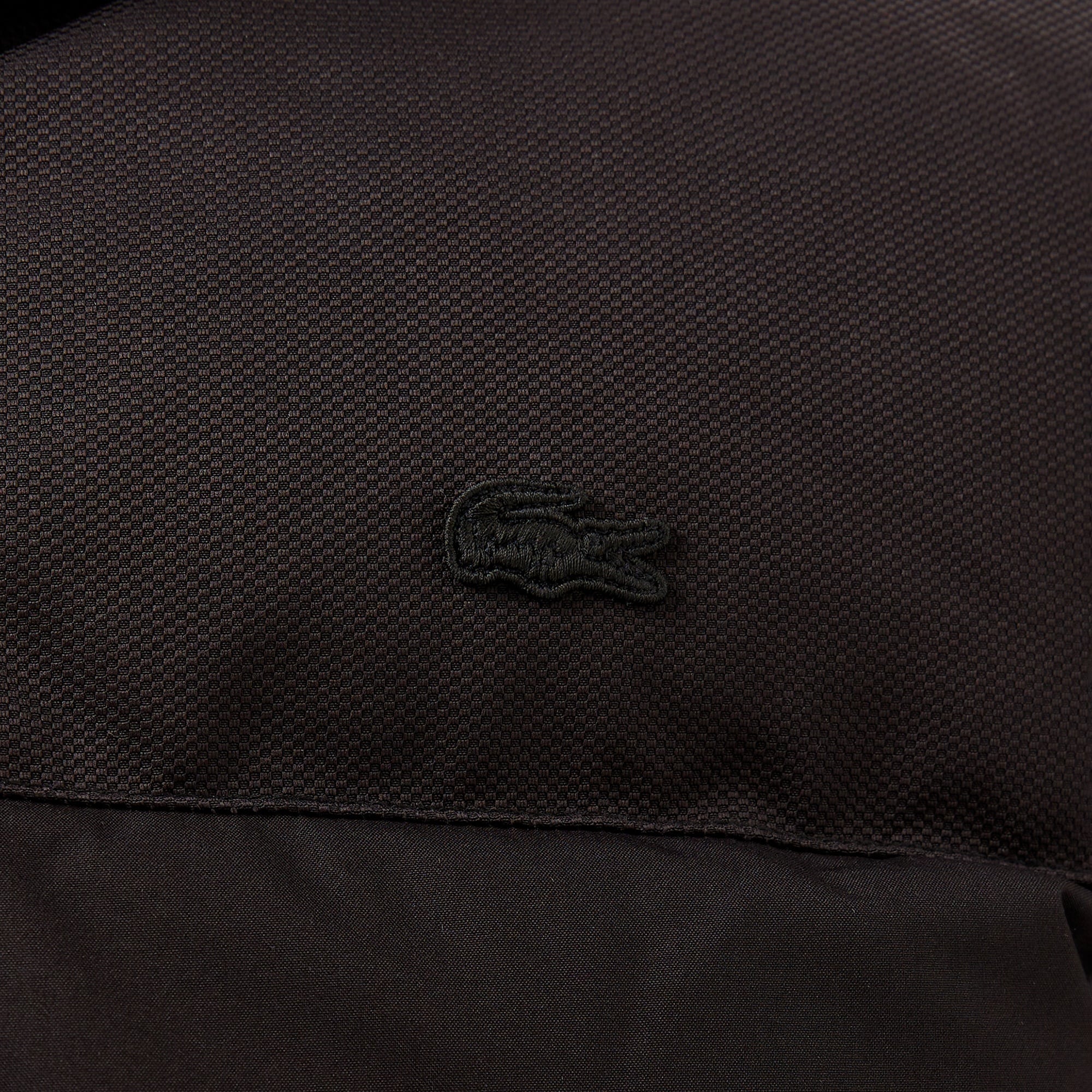 Lacoste Erkek Kapüşonlu Siyah Şişme Yelek