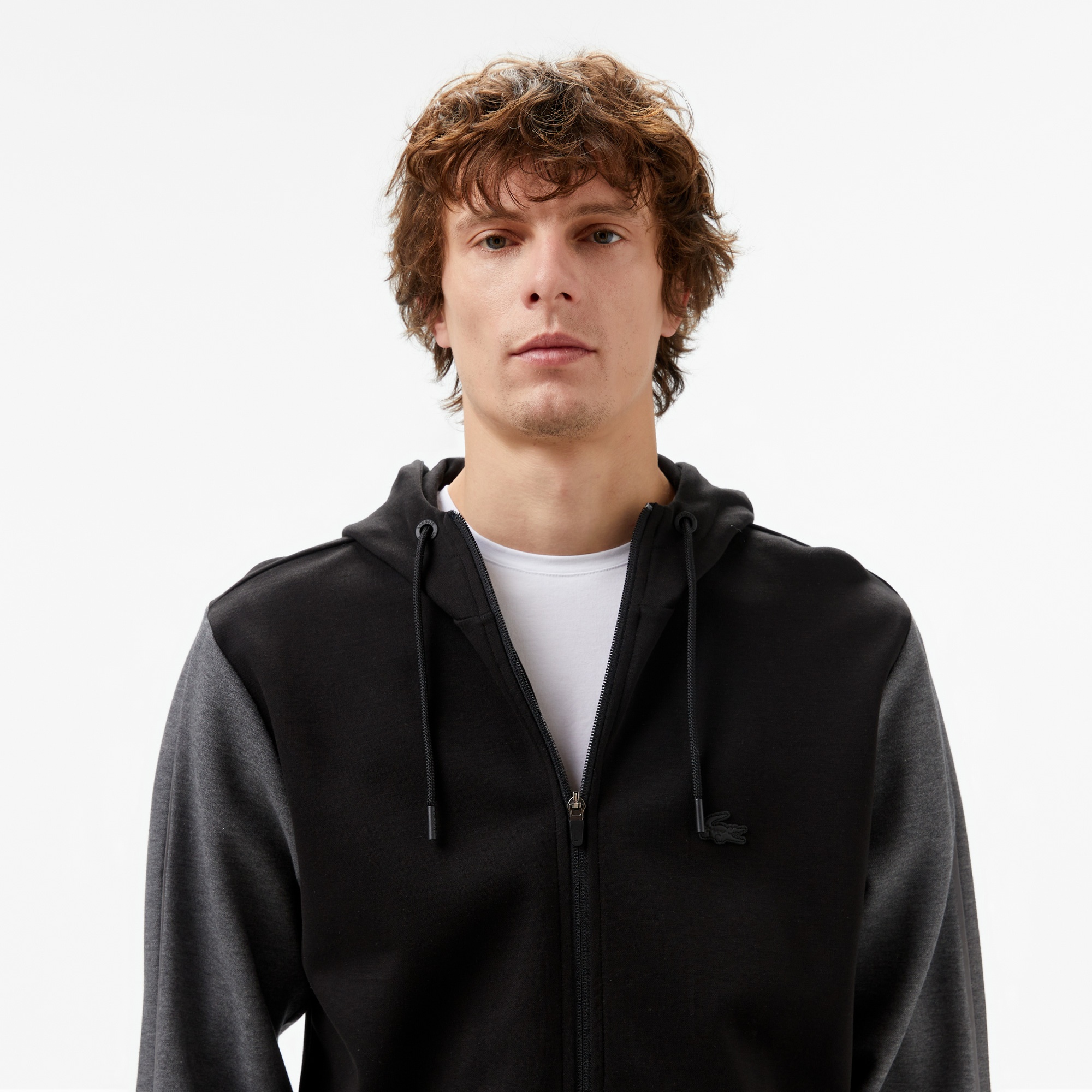 Lacoste Erkek Slim Fit Kapüşonlu Siyah Sweatshirt