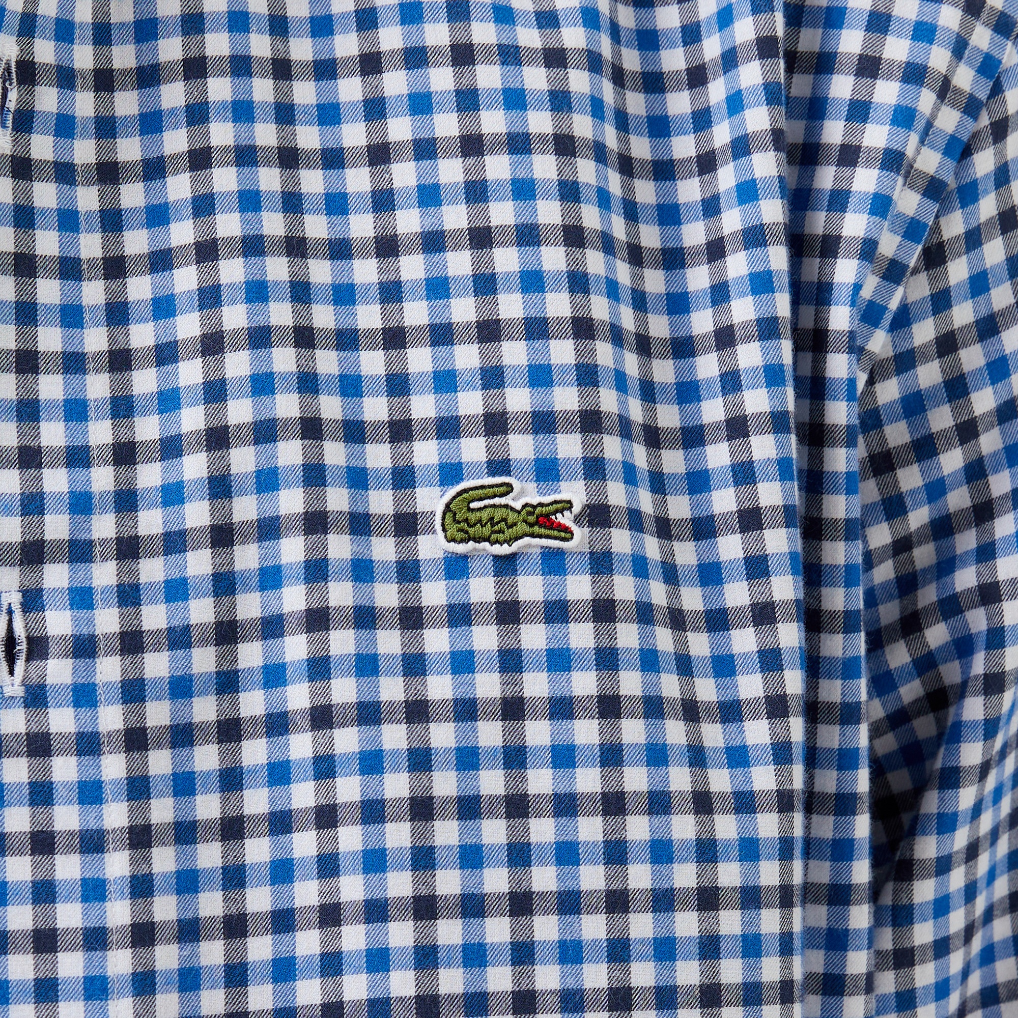 Lacoste Erkek Regular Fit Kareli Lacivert Gömlek