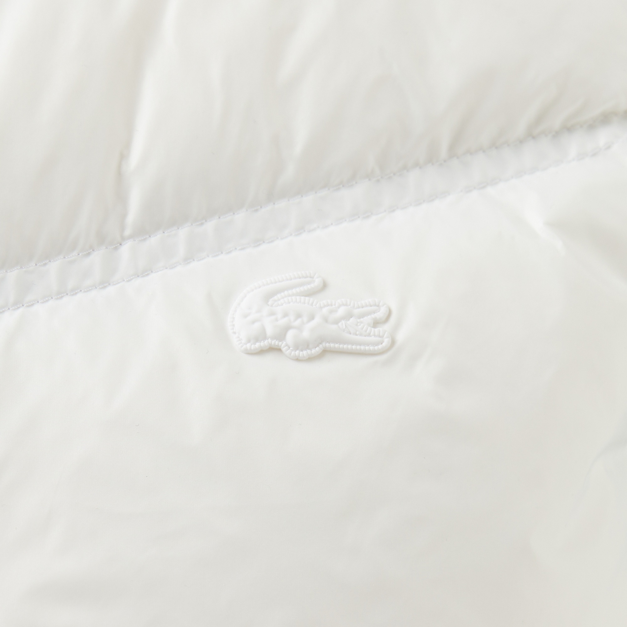 Lacoste Erkek Dik Yaka Beyaz Yelek