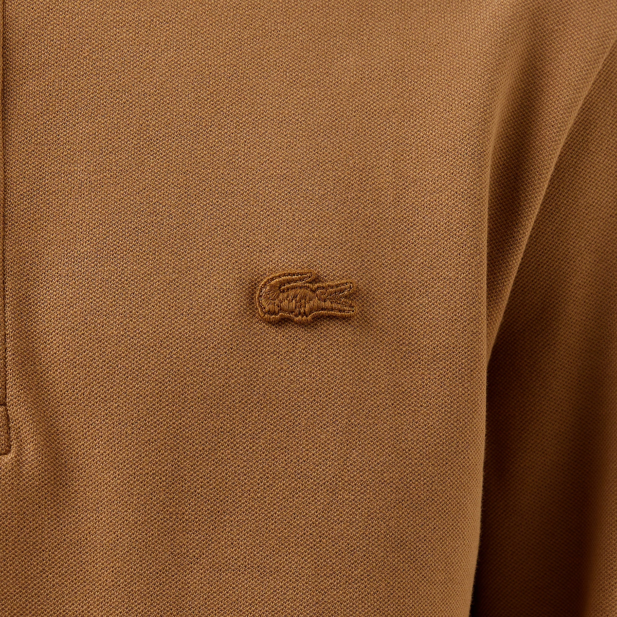 Lacoste Paris Erkek Regular Fit Uzun Kollu Kahverengi Polo