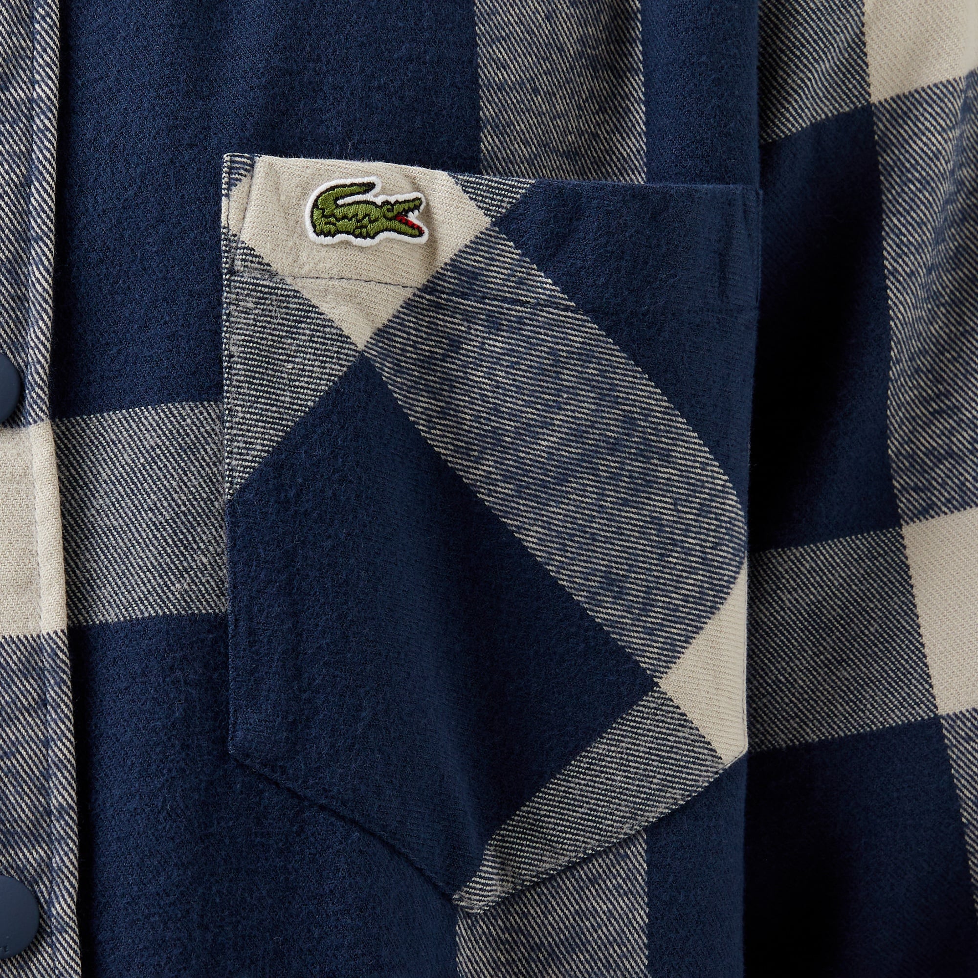 Lacoste Erkek Regular Fit Ekose Lacivert Gömlek