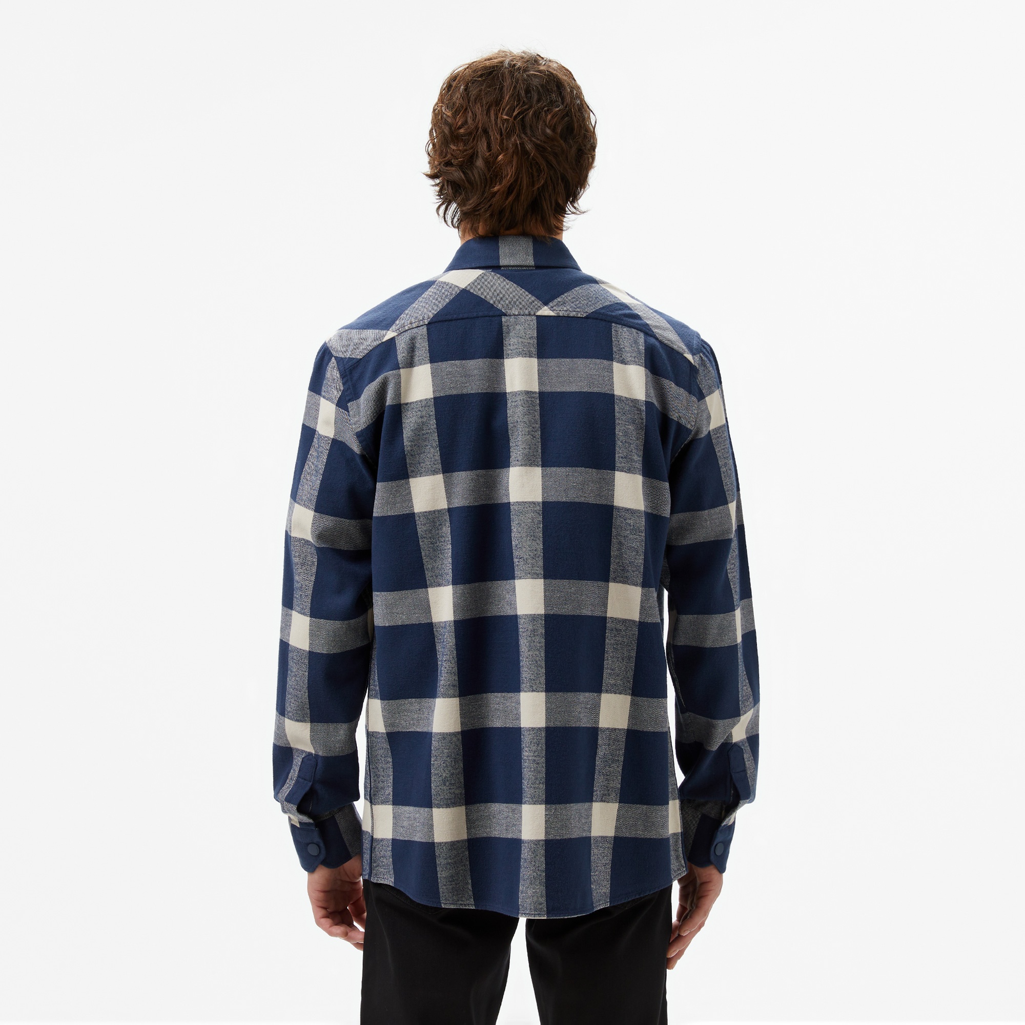 Lacoste Erkek Regular Fit Ekose Lacivert Gömlek