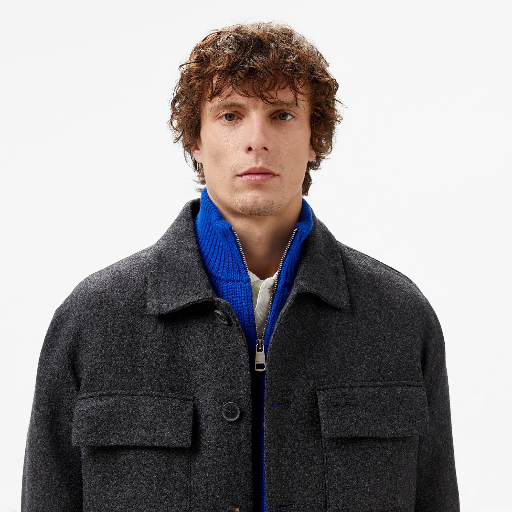 Lacoste Erkek Koyu Gri Mont