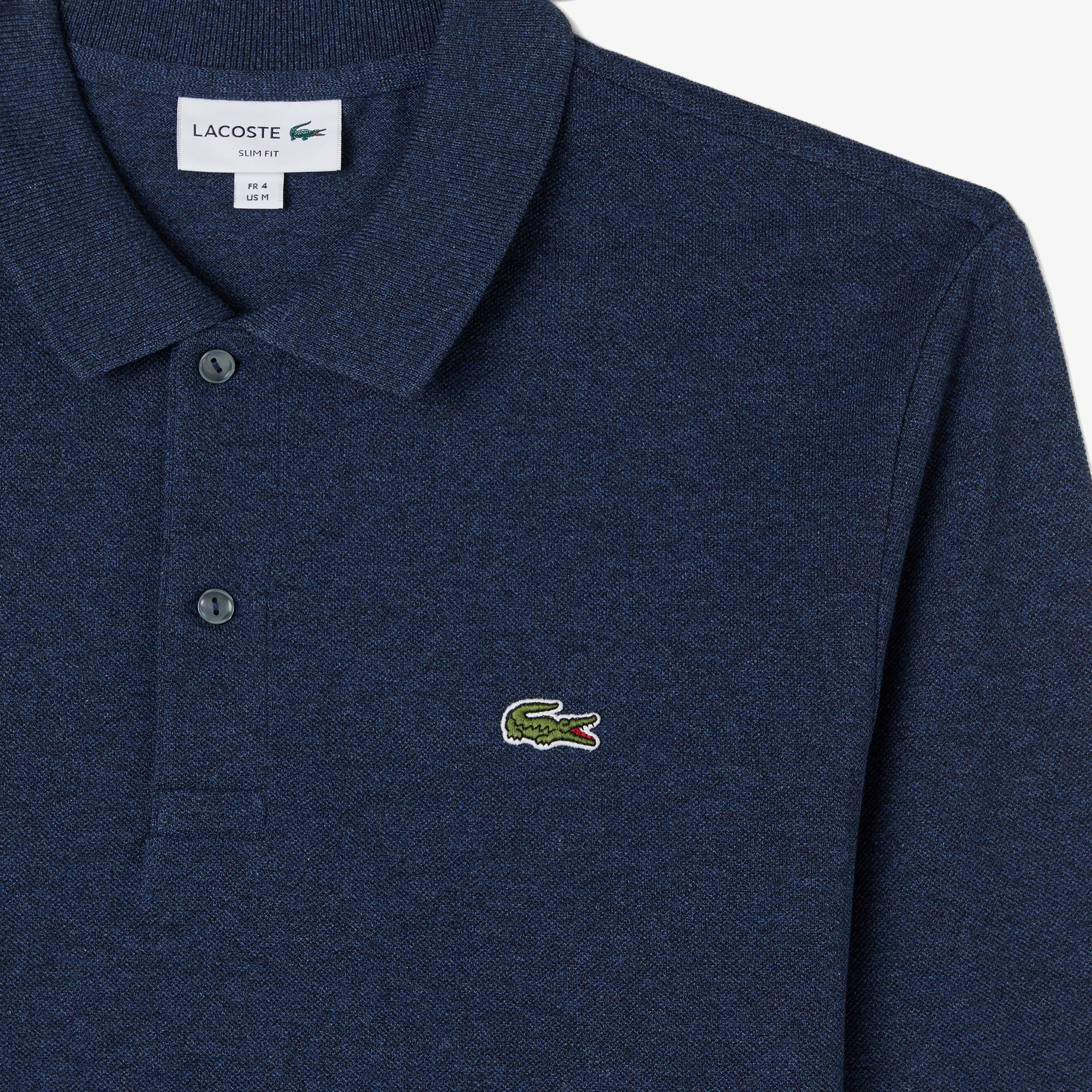 Lacoste L.12.12 Erkek Slim Fit Uzun Kollu Lacivert Polo