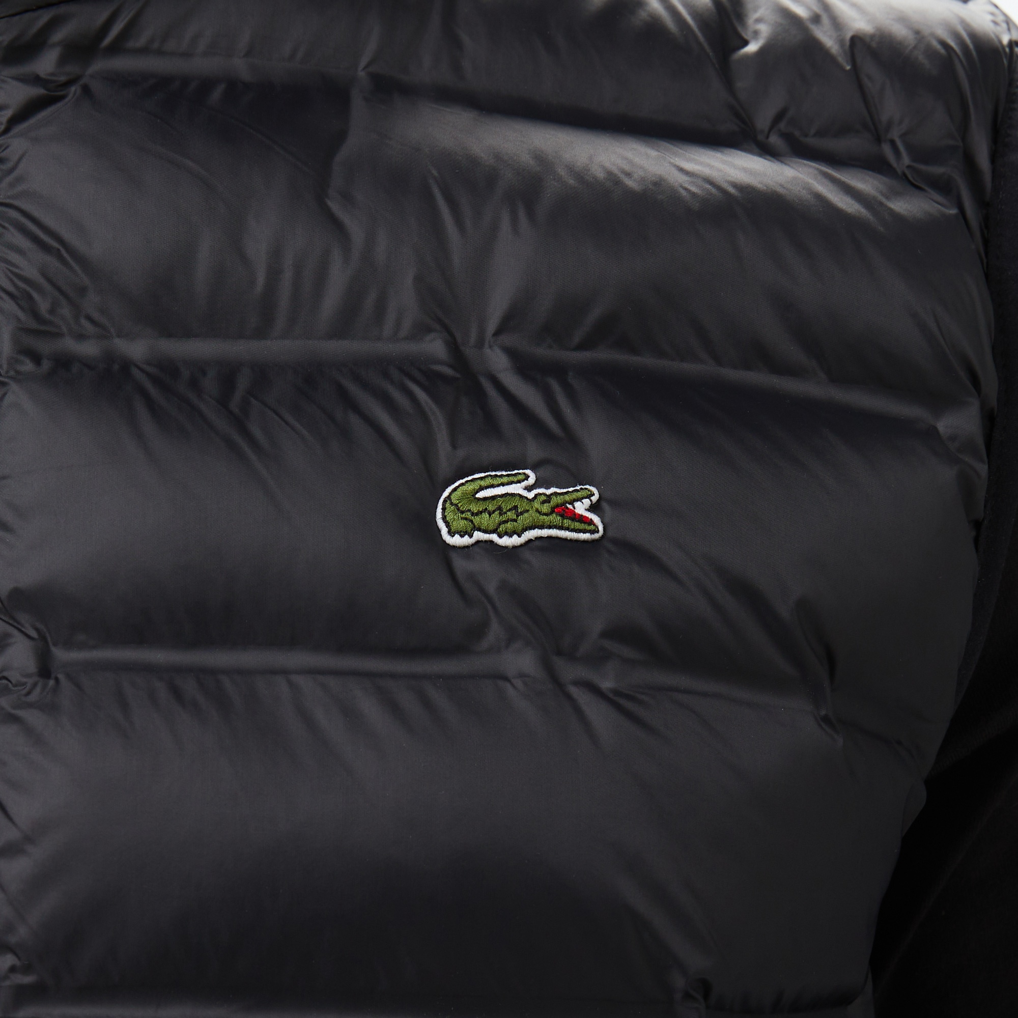 Lacoste Erkek Slim Fit Kapüşonlu Siyah Yelek
