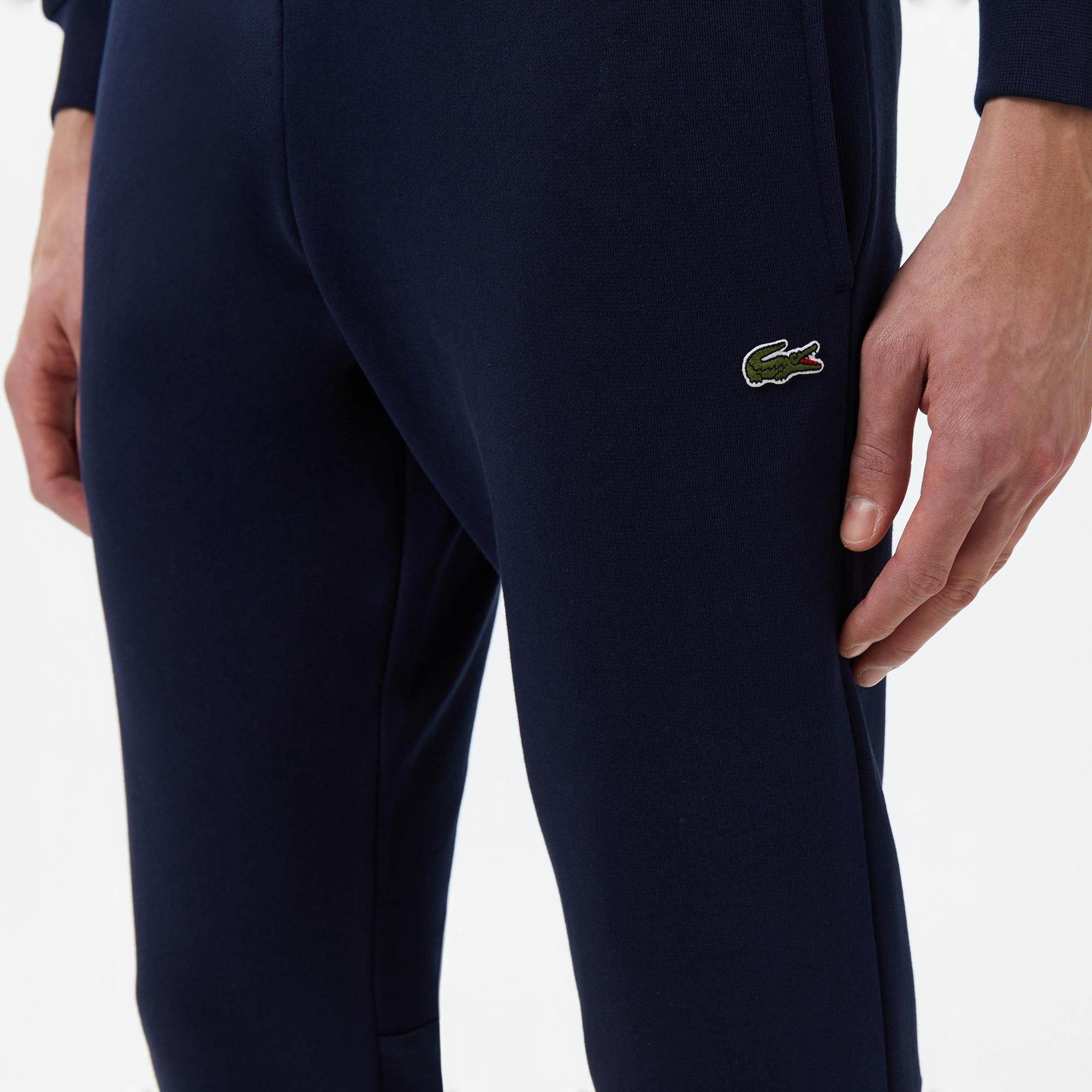 Lacoste Erkek Slim Fit Organik Pamuk Lacivert Eşofman Altı