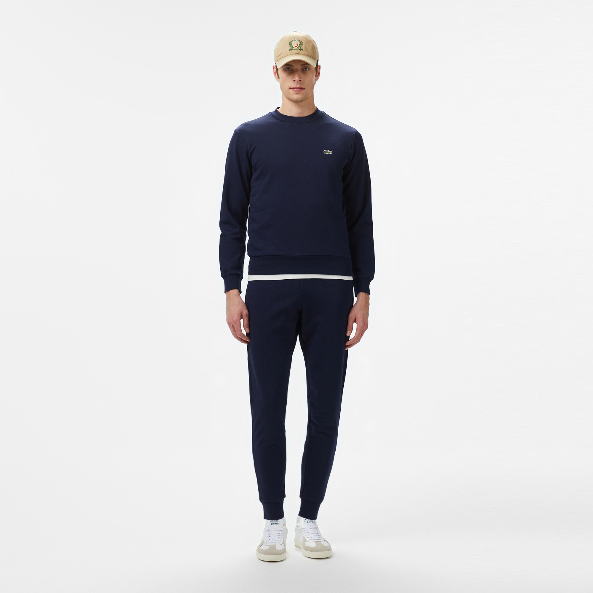 Lacoste Erkek Classic Fit Bisiklet Yaka Organik Pamuk Lacivert Sweatshirt