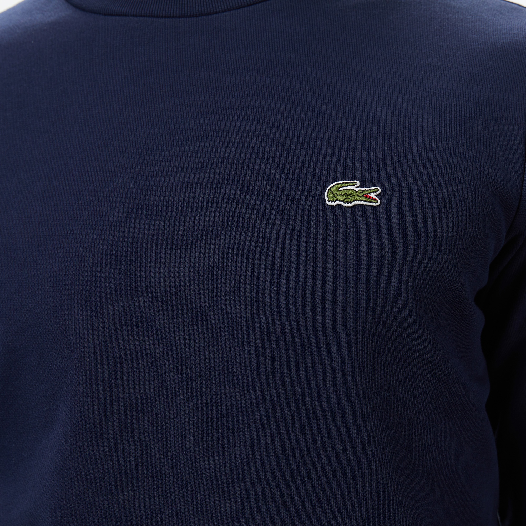 Lacoste Erkek Classic Fit Bisiklet Yaka Organik Pamuk Lacivert Sweatshirt