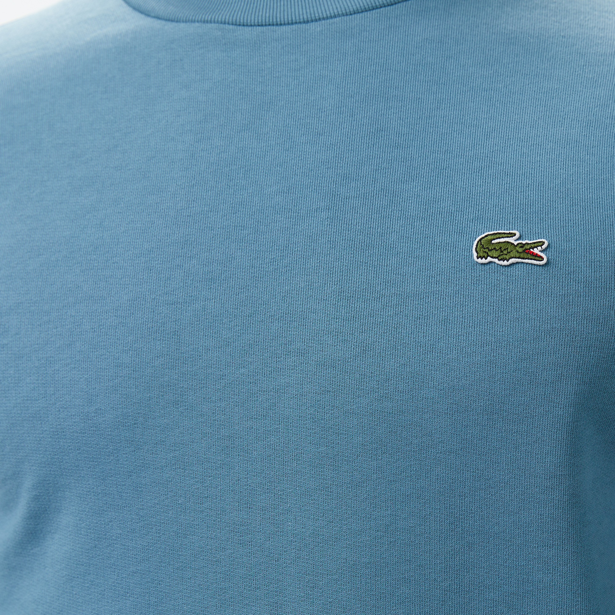 Lacoste Erkek Classic Fit Bisiklet Yaka Mavi Sweatshirt