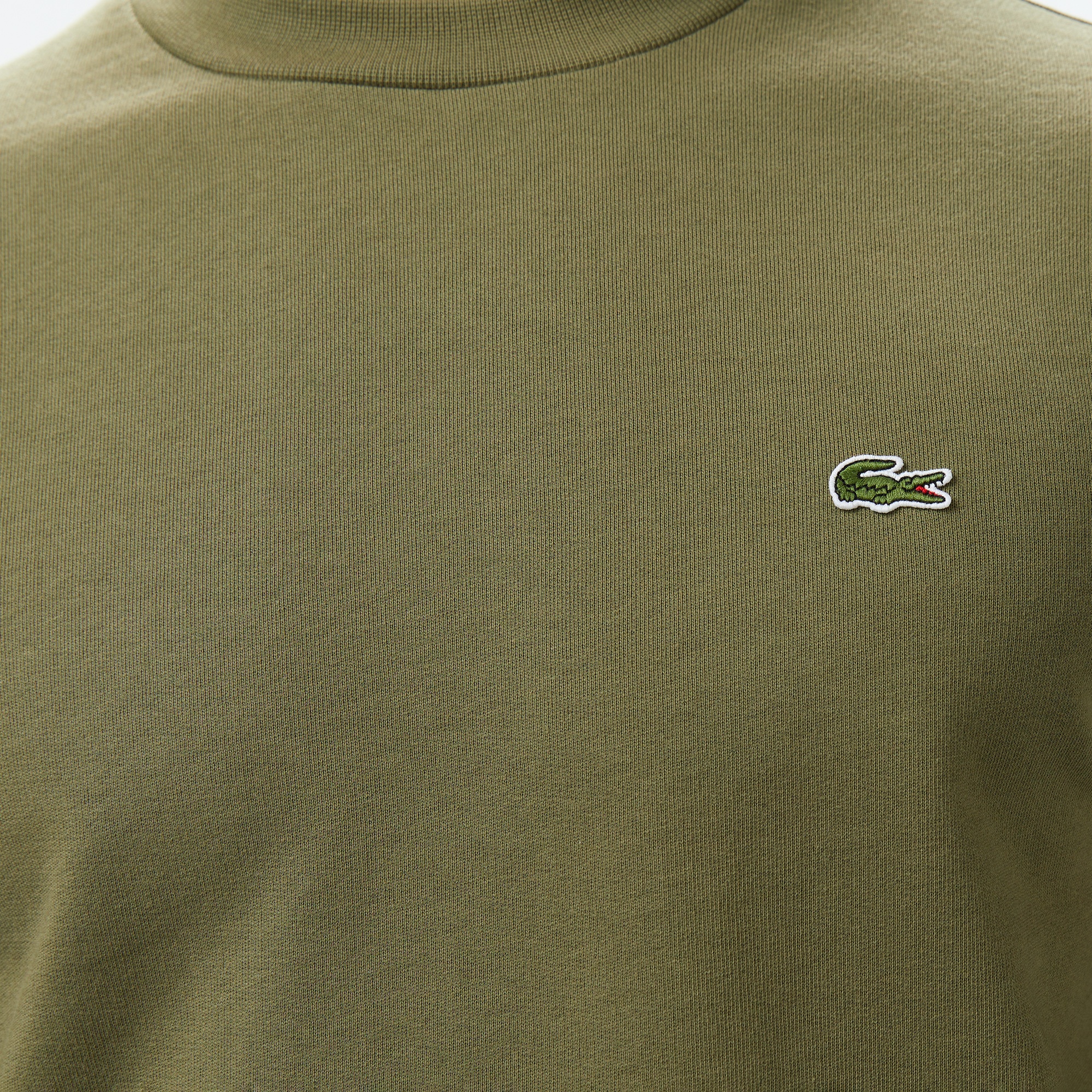 Lacoste Erkek Classic Fit Bisiklet Yaka Haki Sweatshirt