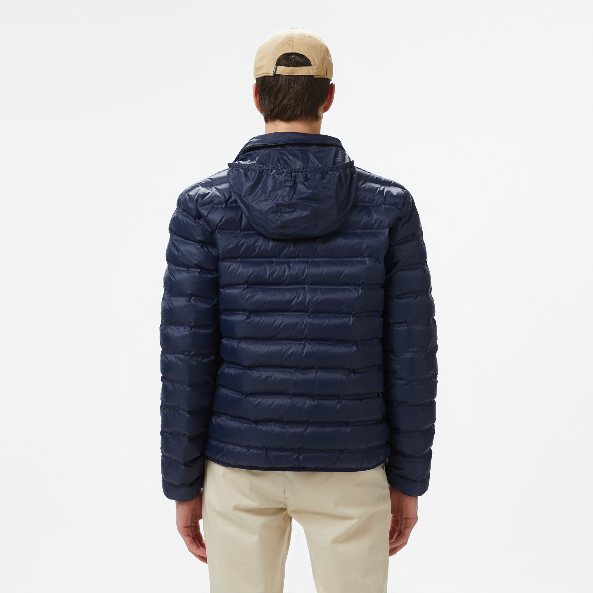 Lacoste Erkek Kapüşonlu Lacivert Mont