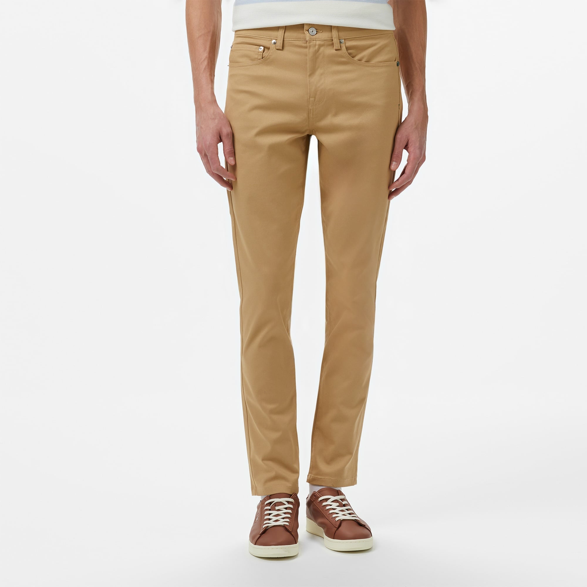 Erkek Slim Fit Bej Pantolon