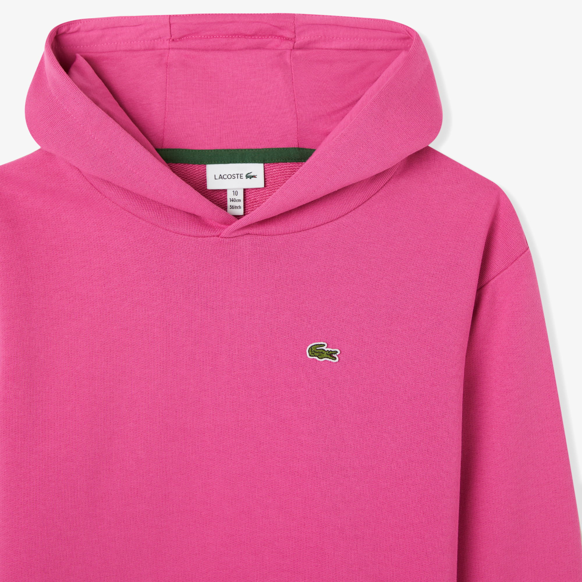 Lacoste Çocuk Kapüşonlu Pembe Sweatshirt görsel 2