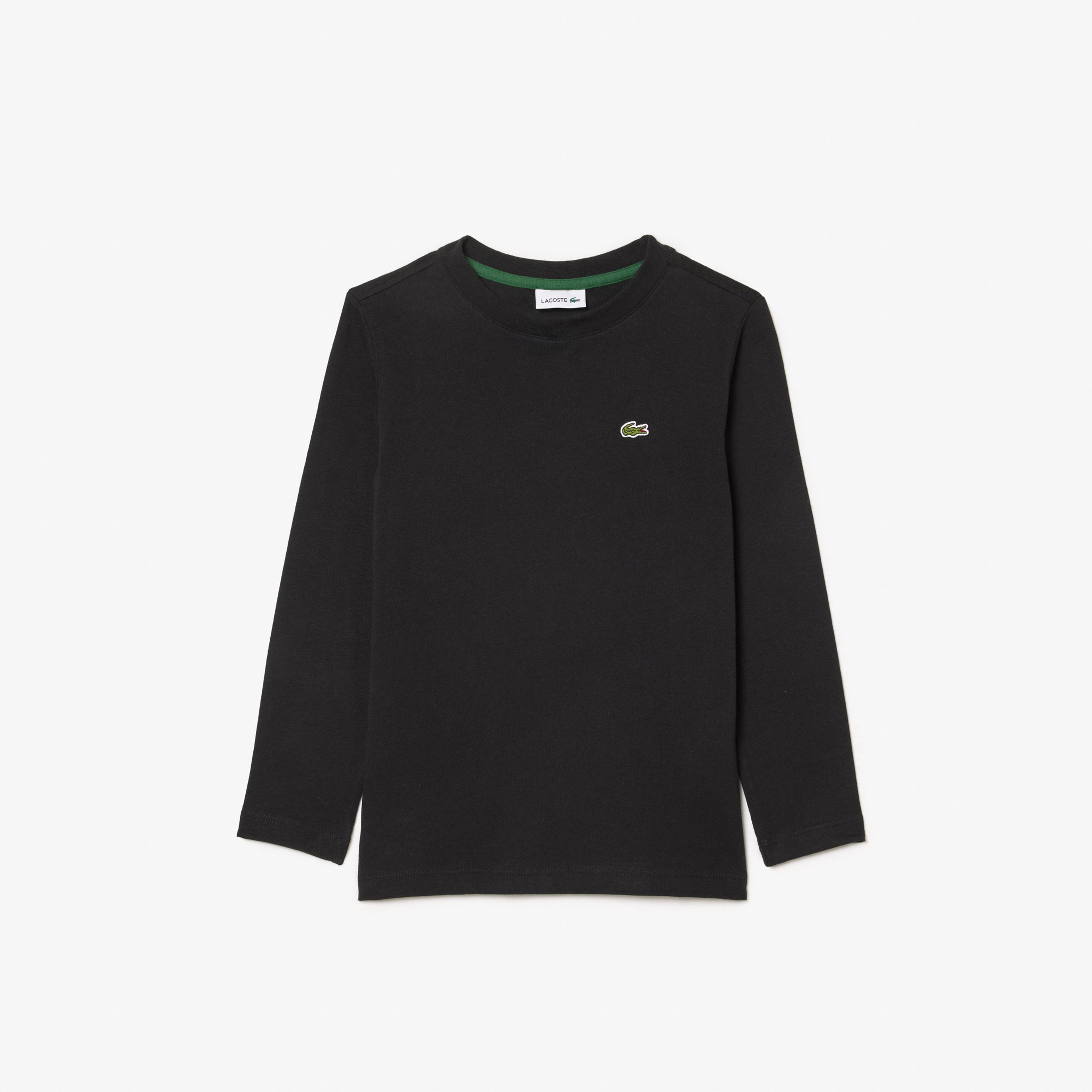 Çocuk Uzun Kollu Bisiklet Yaka Siyah T-Shirt