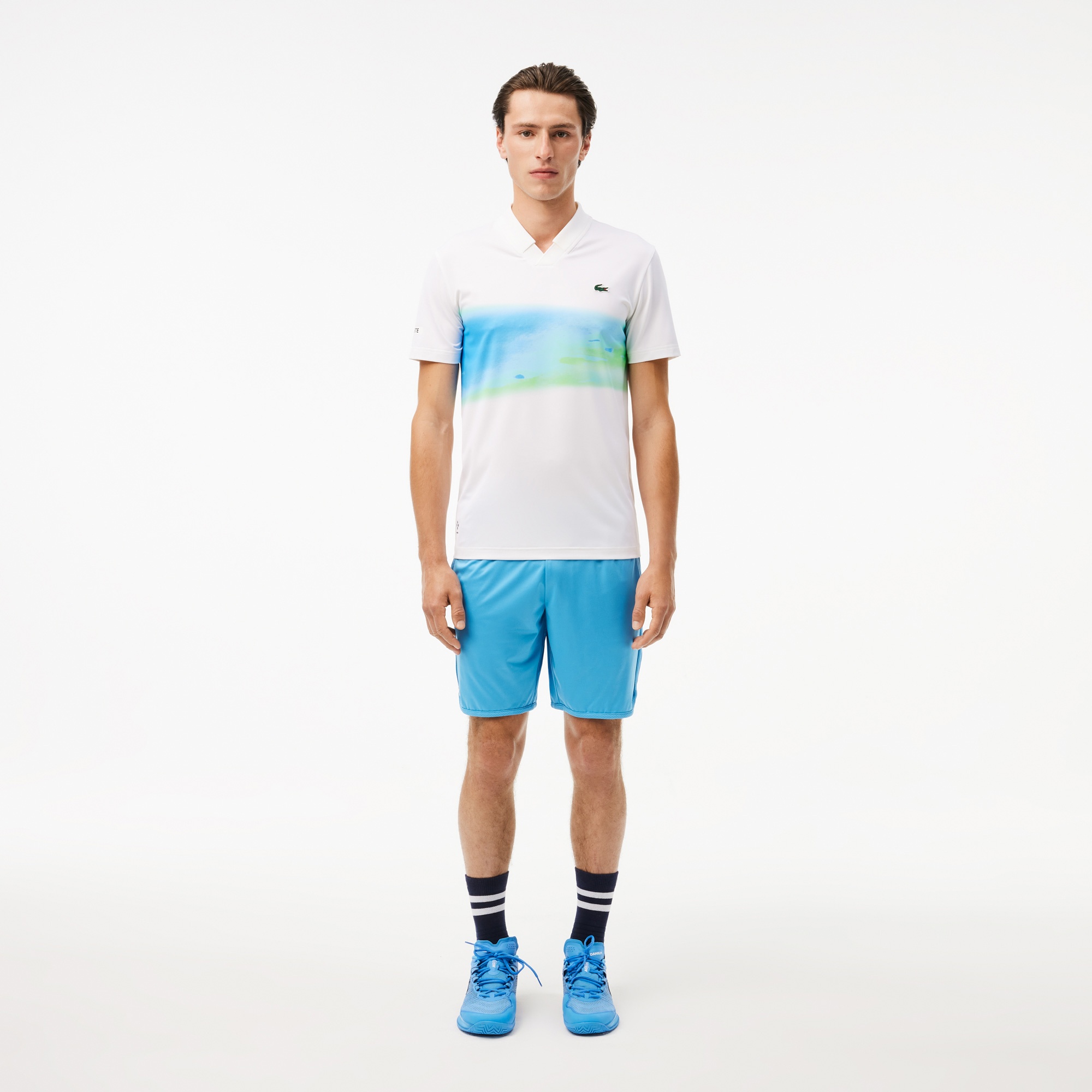 Lacoste x DANIIL MEDVEDEV Erkek Regular Fit Mavi Şort