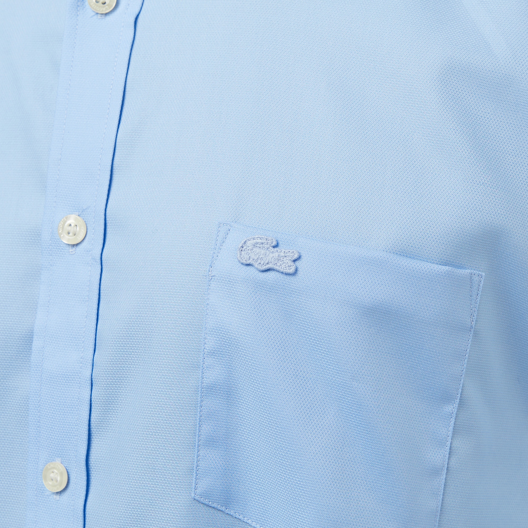 Lacoste Erkek Regular Fit Düğmeli Yaka Mavi Gömlek