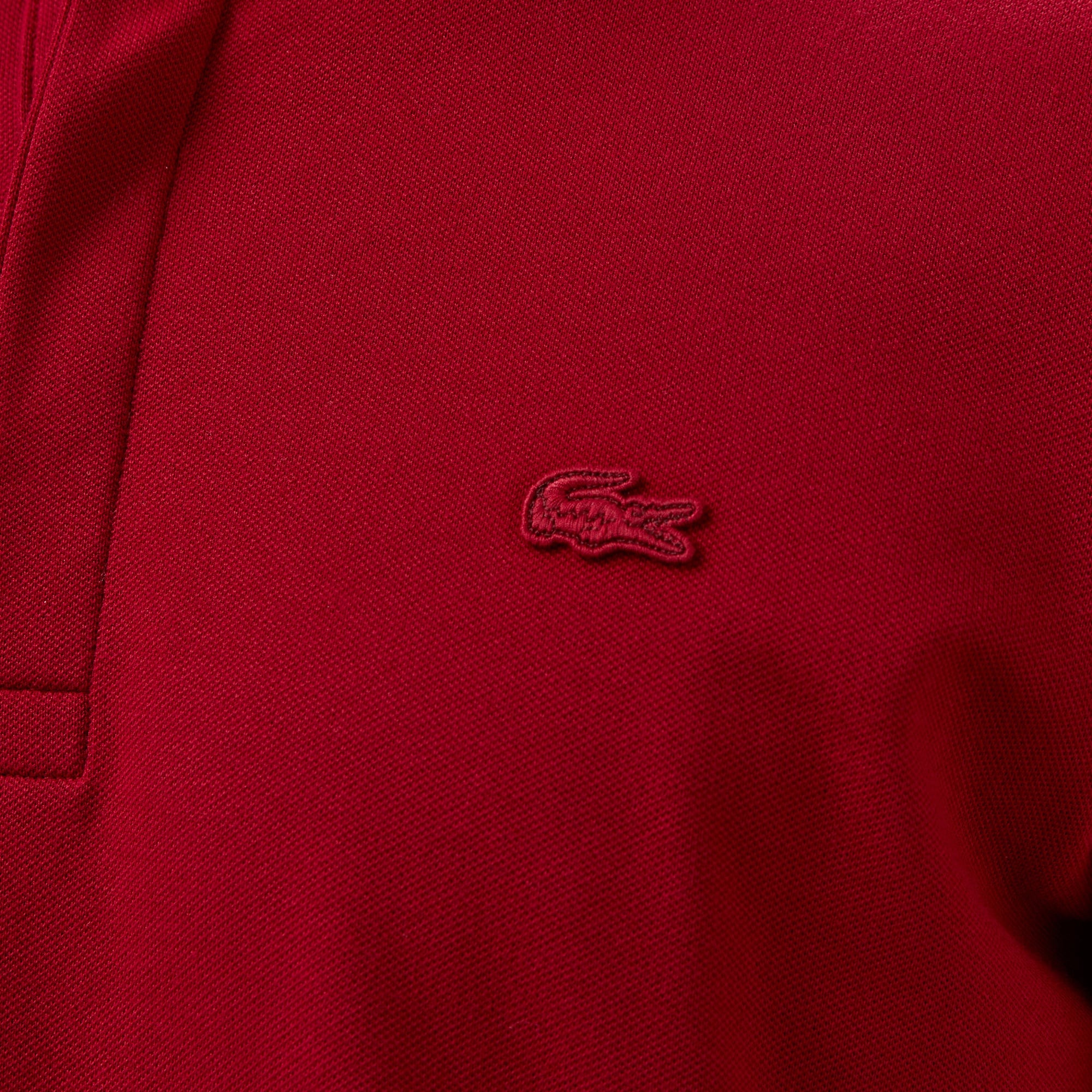 Erkek Regular Fit Uzun Kollu Bordo Paris Polo