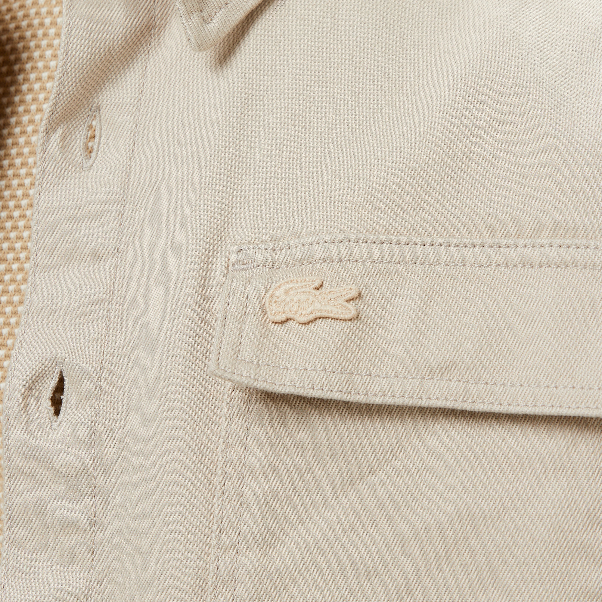 Lacoste Erkek Relaxed Fit Bej Gömlek