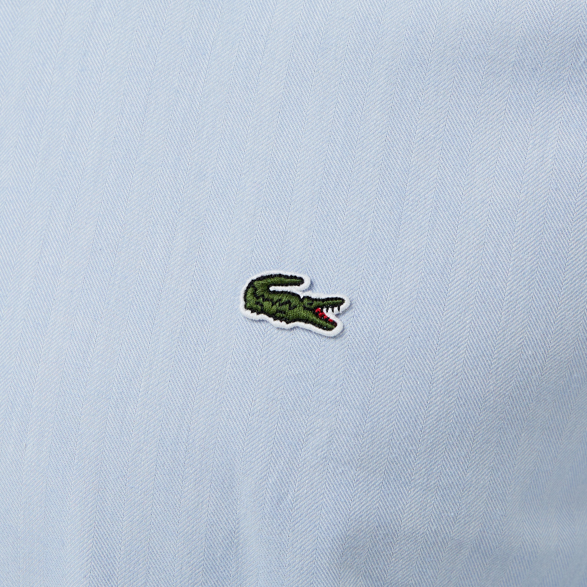 Lacoste Erkek Slim Fit Düğmeli Yaka Mavi Gömlek