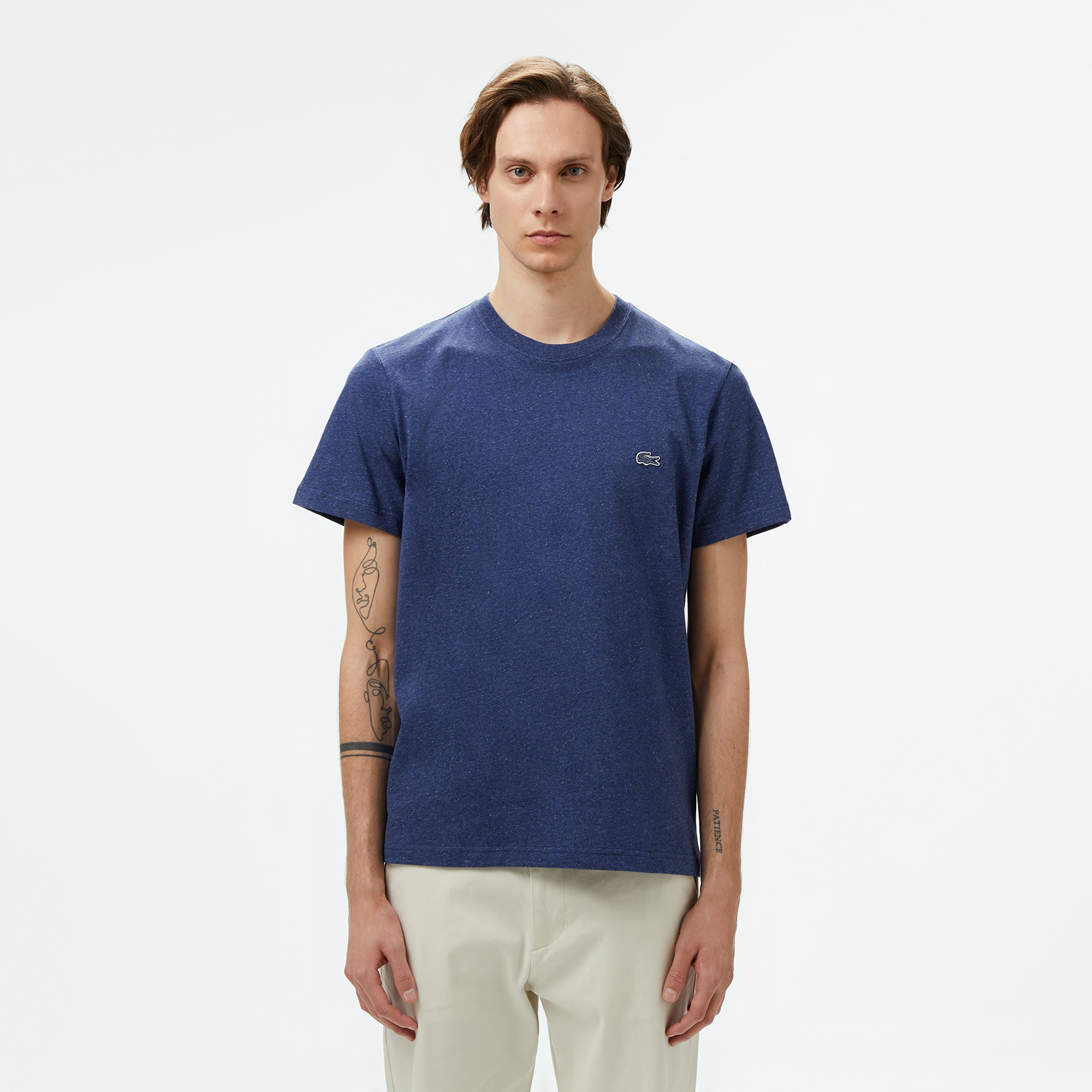 Lacoste Erkek Regular Fit Bisiklet Yaka Lacivert T-Shirt