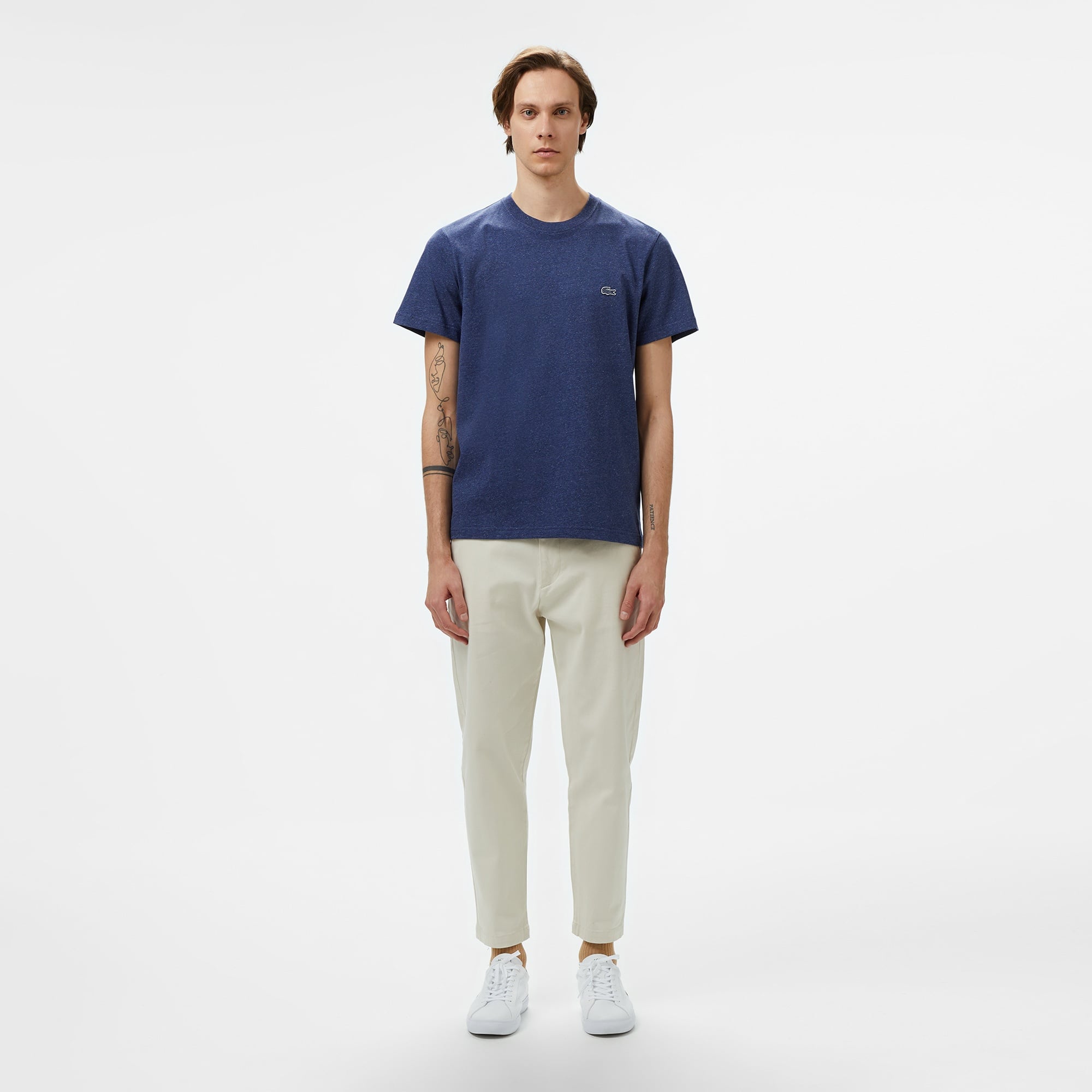 Lacoste Erkek Regular Fit Bisiklet Yaka Lacivert T-Shirt