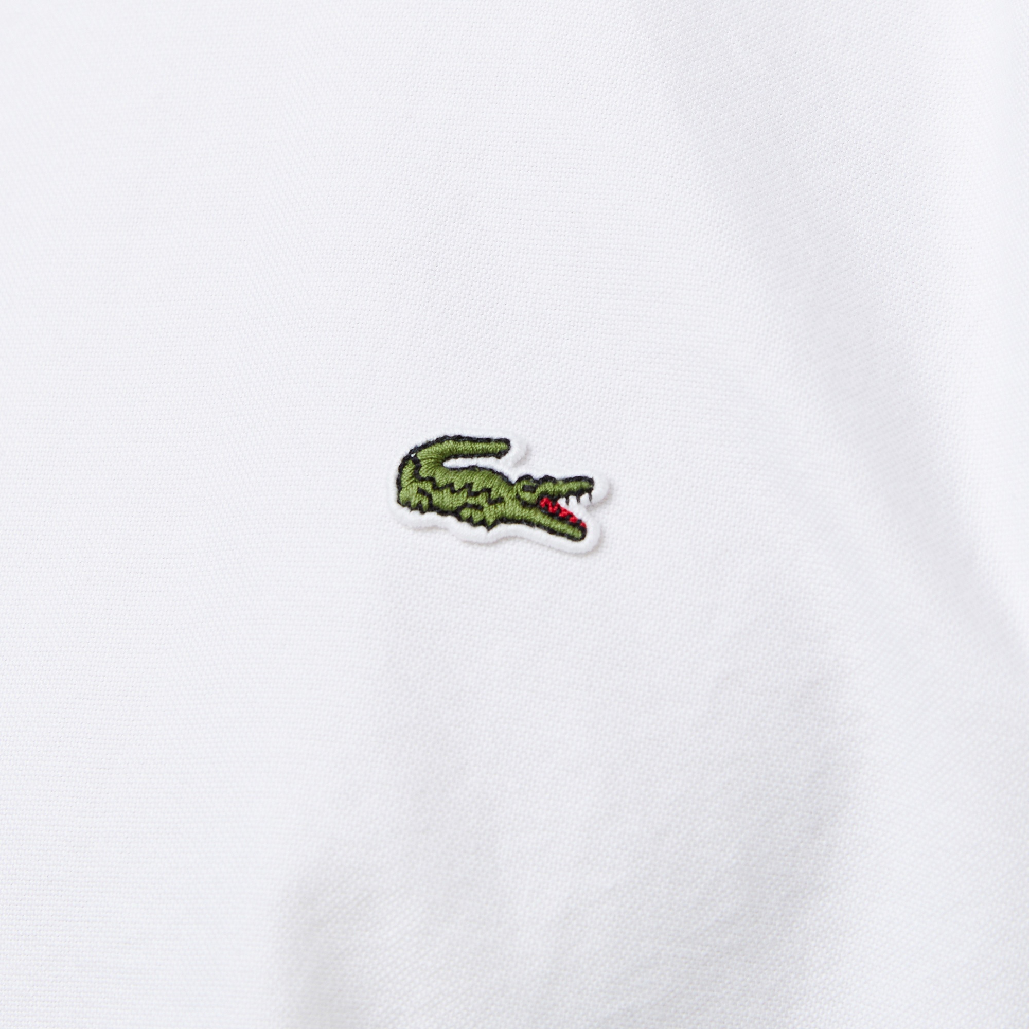 Lacoste Erkek Slim Fit Düğmeli Yaka Beyaz Gömlek