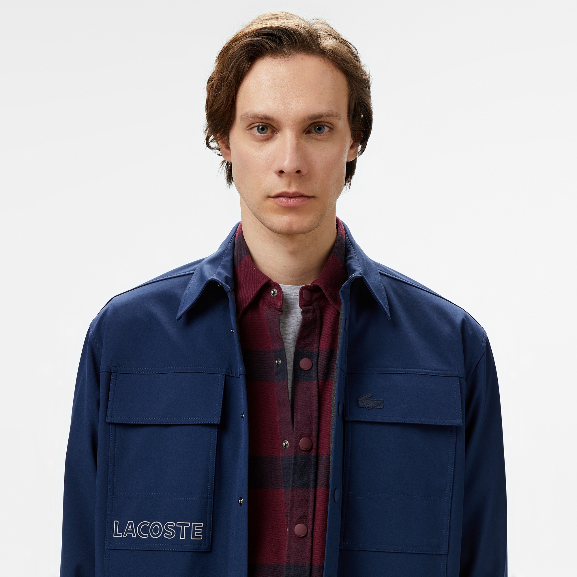 Lacoste Erkek Relaxed Fit Lacivert Gömlek