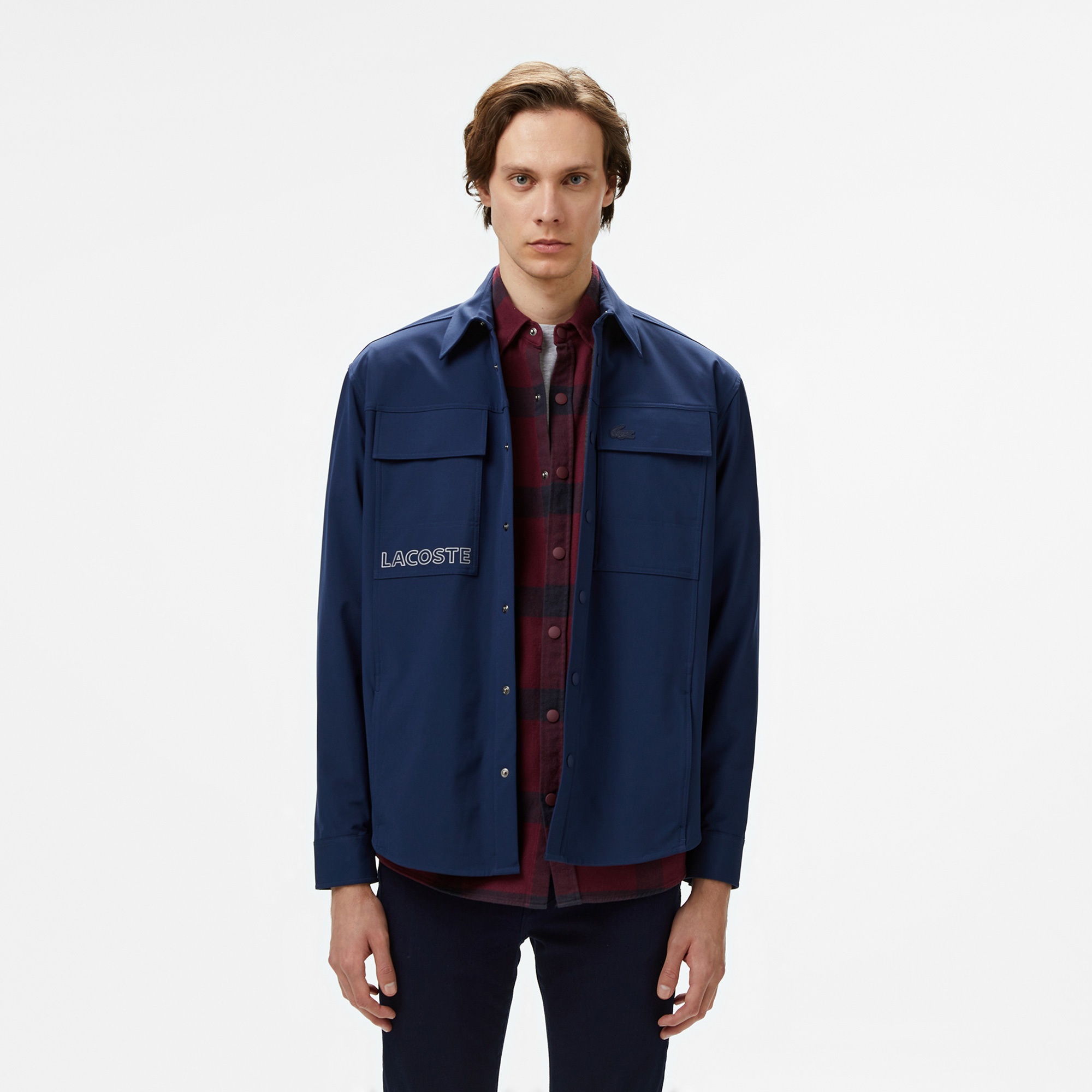 Lacoste Erkek Relaxed Fit Lacivert Gömlek