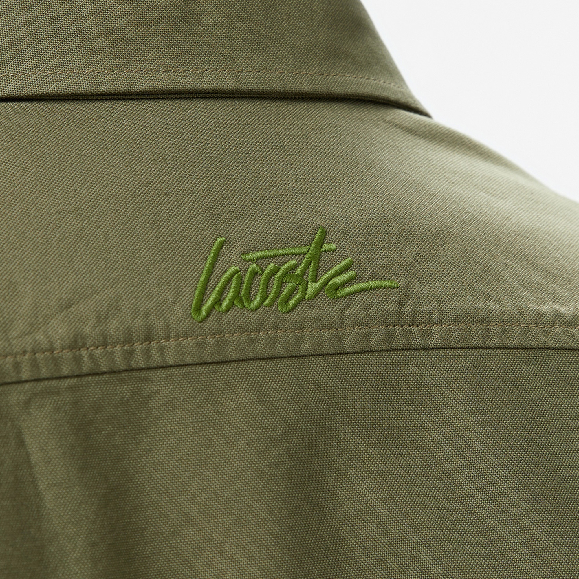 Lacoste Erkek Slim Fit Haki Gömlek