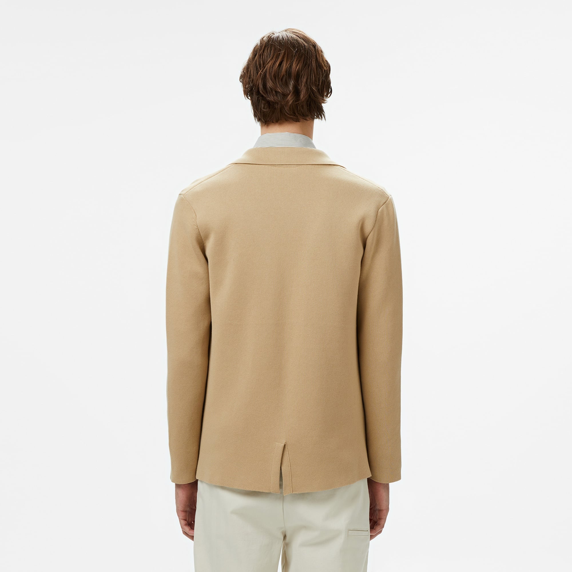 Lacoste Erkek Classic Fit V Yaka Kahverengi Hırka