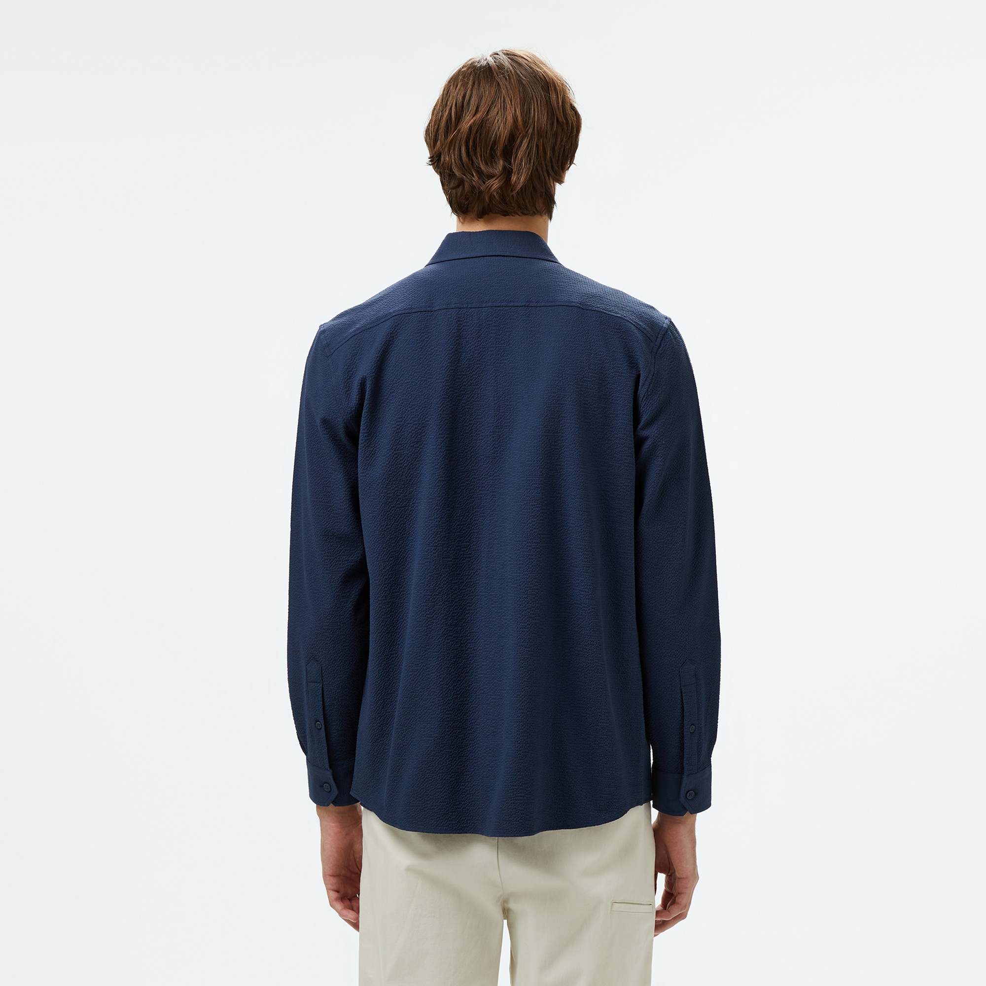 Lacoste Erkek Regular Fit Lacivert Gömlek