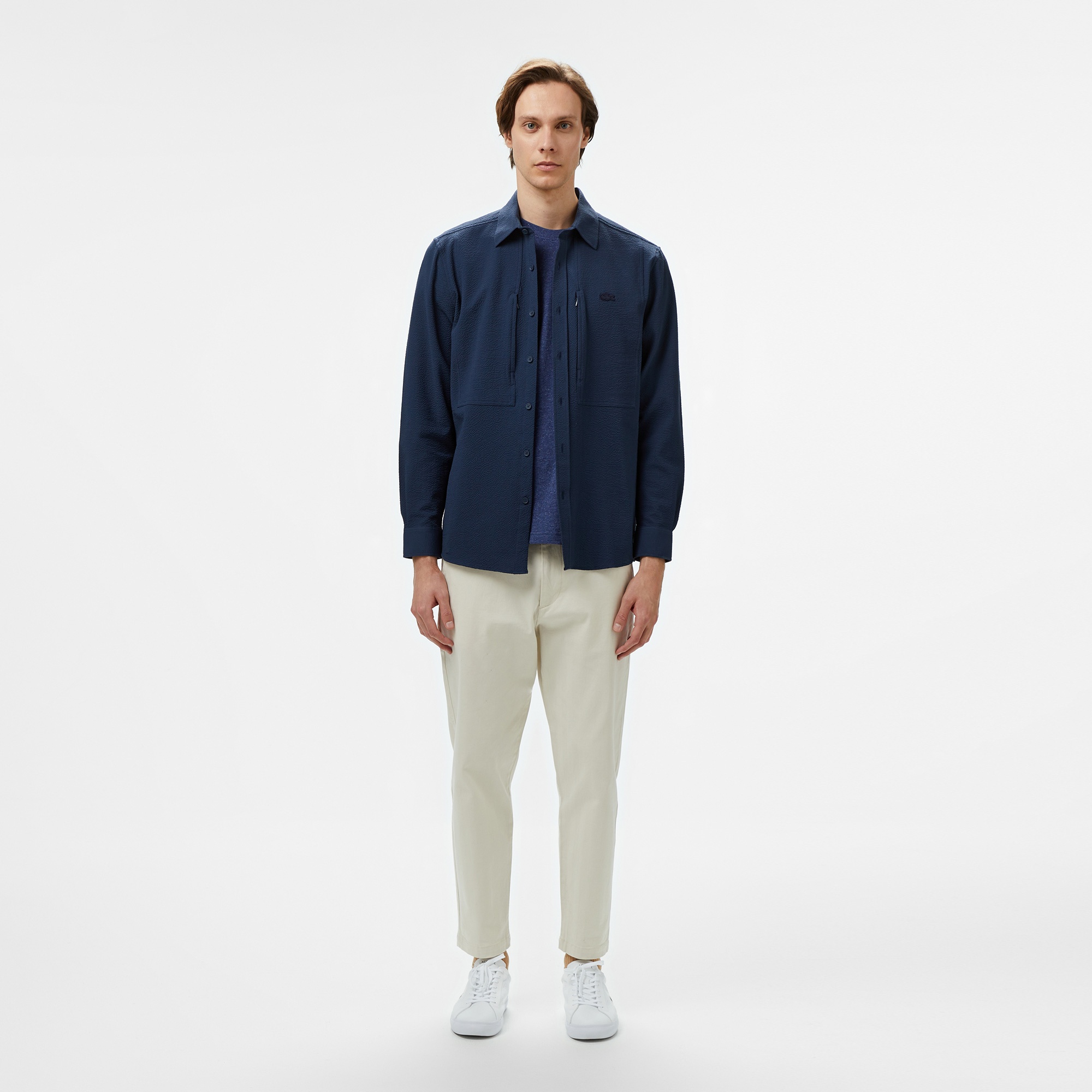 Lacoste Erkek Regular Fit Lacivert Gömlek