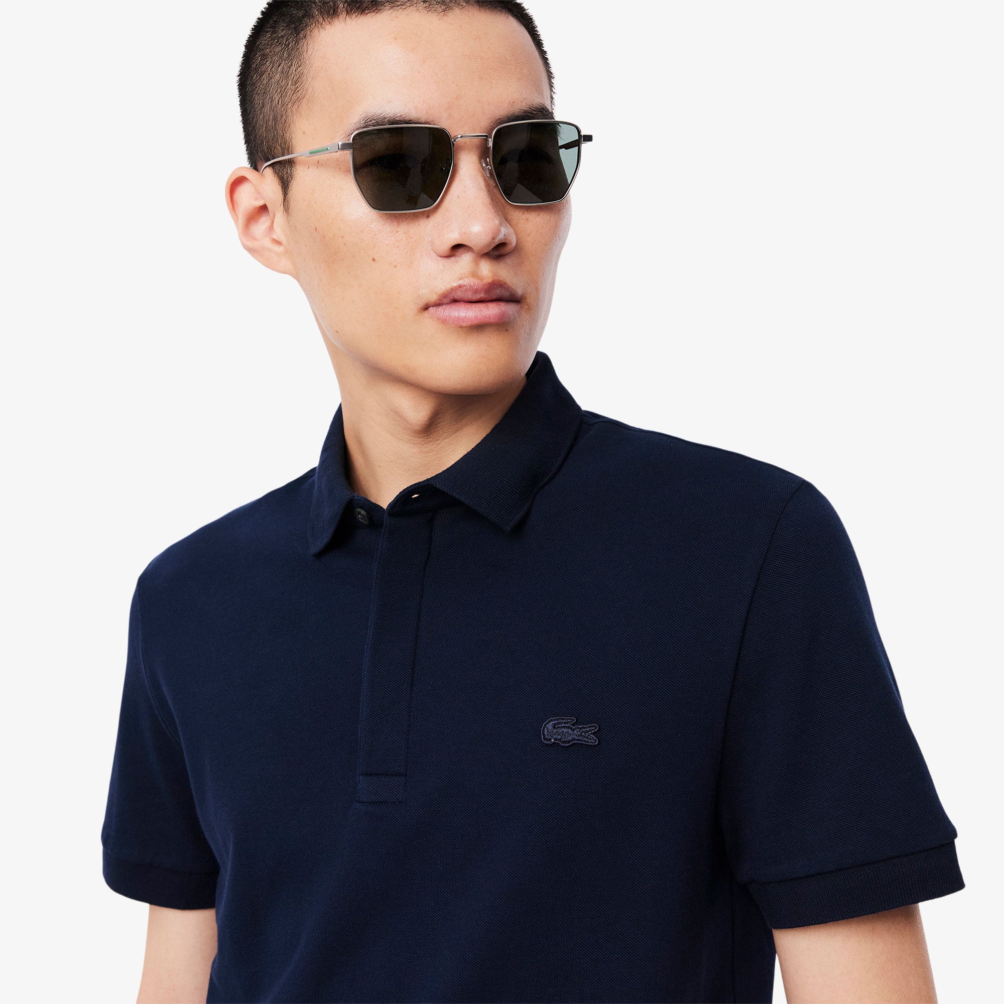 Lacoste Erkek Regular Fit Lacivert Paris Polo görsel 2