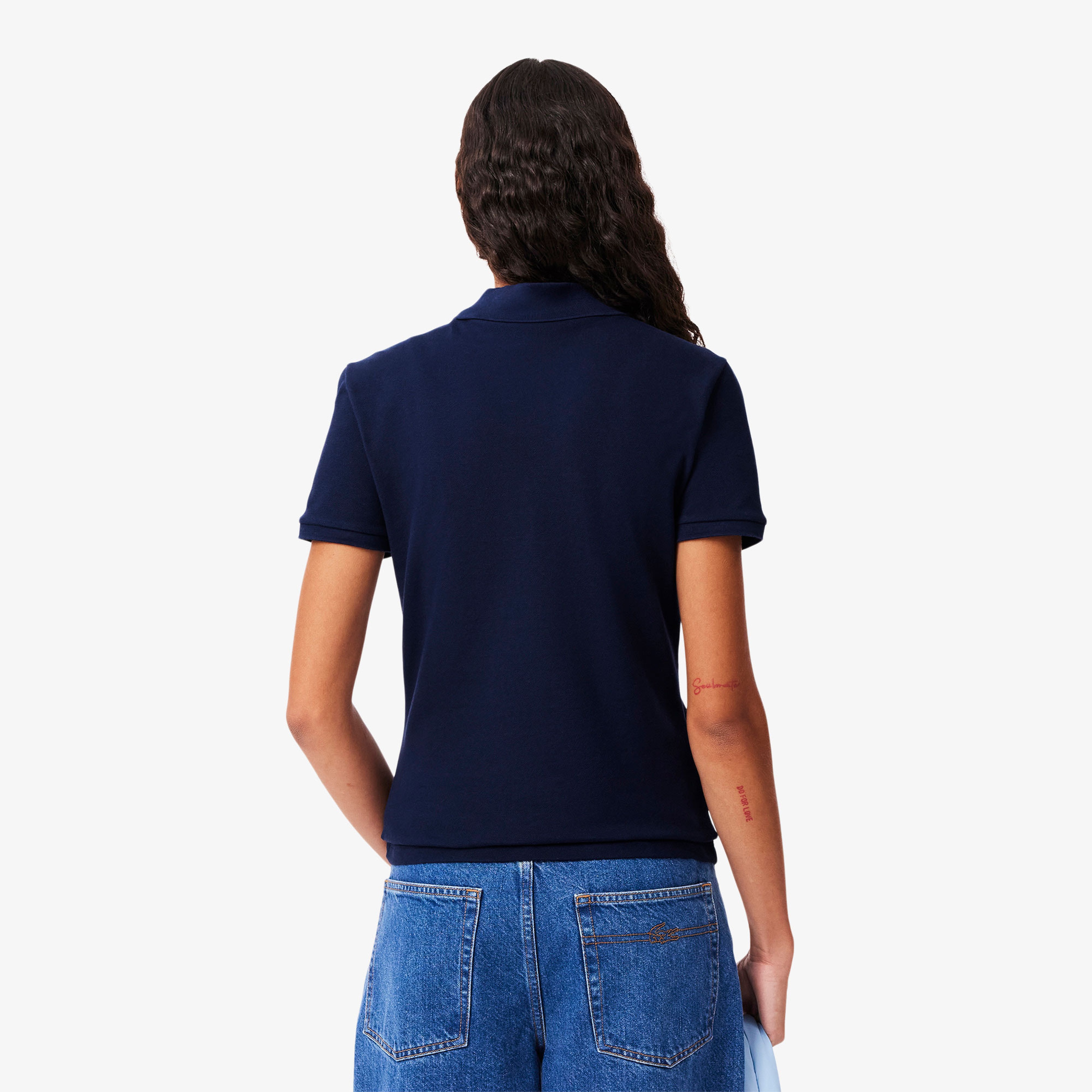 L.12.D Kadın Slim Fit Lacivert Polo