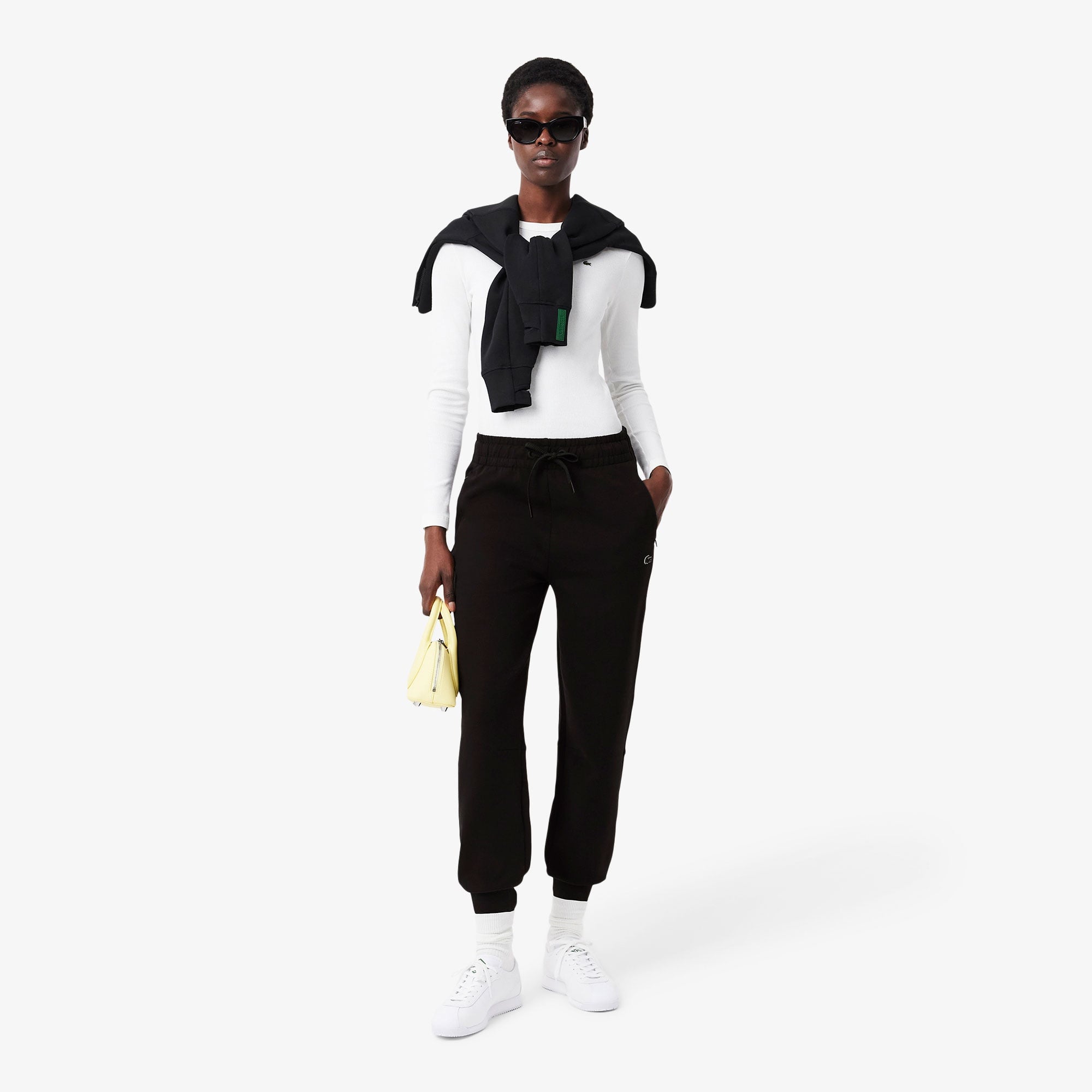 Kadın Tapered Fit Siyah Eşofman Altı