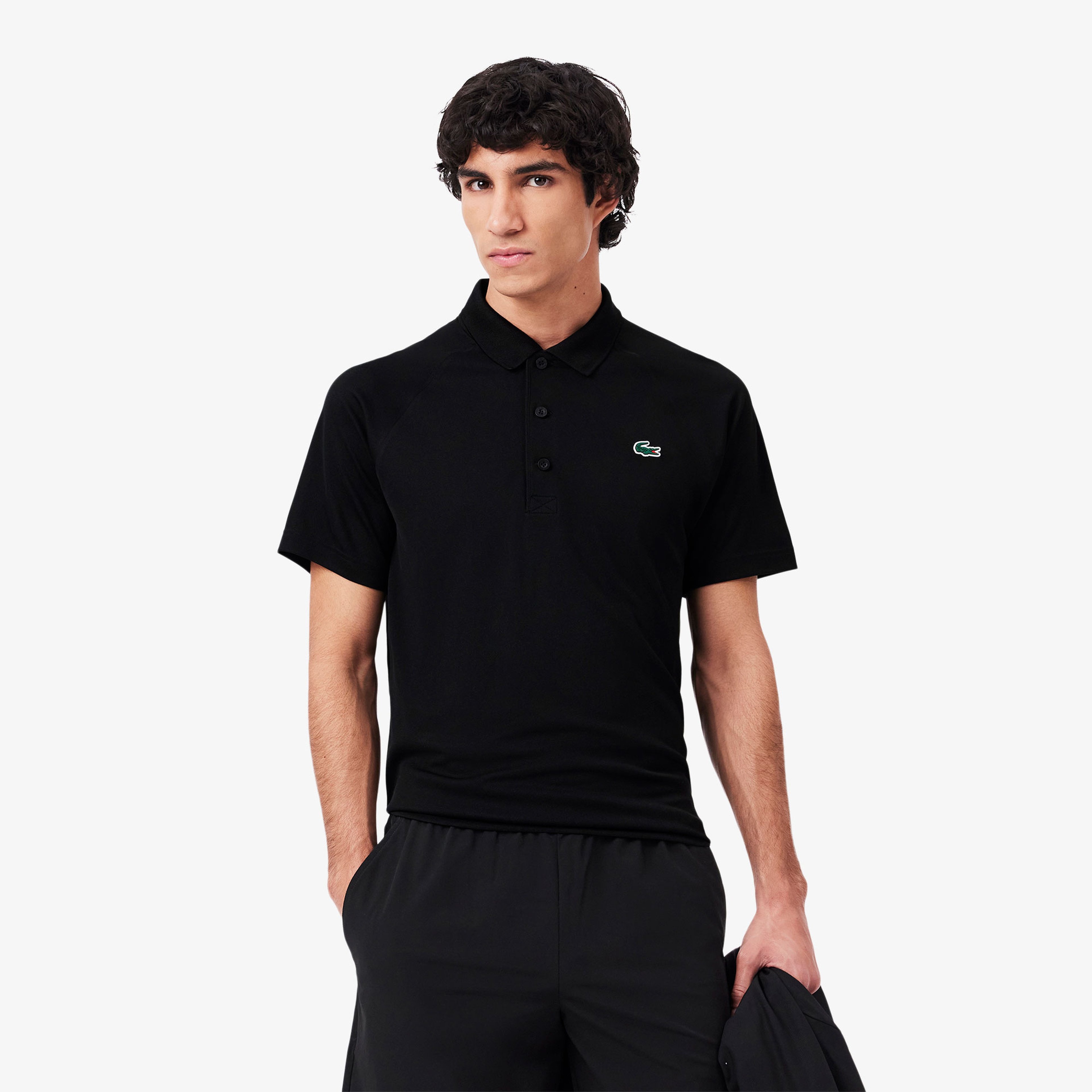 SPORT Erkek Regular Fit Siyah Polo