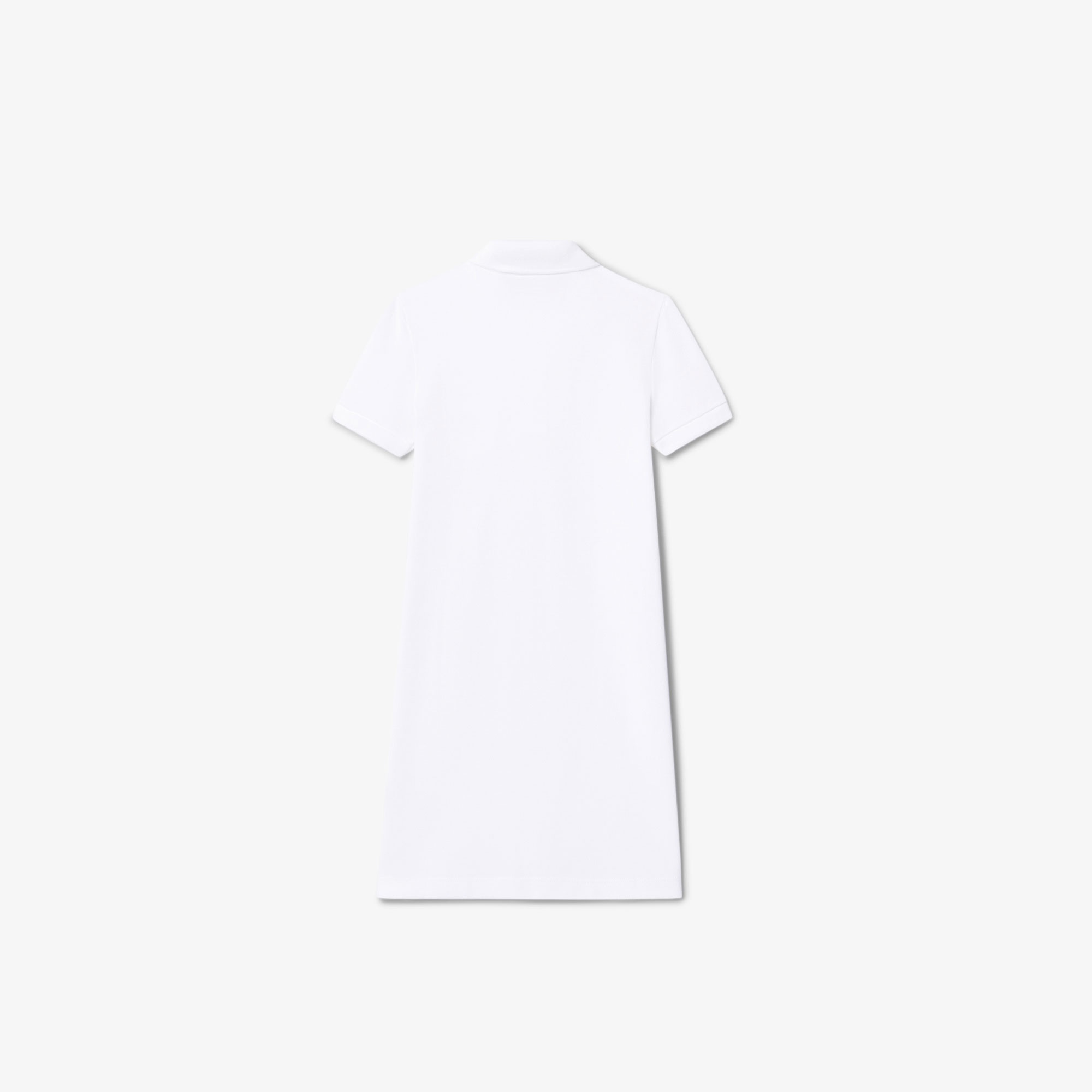 Lacoste Kız Çocuk Kısa Kollu Polo Yaka Beyaz Elbise