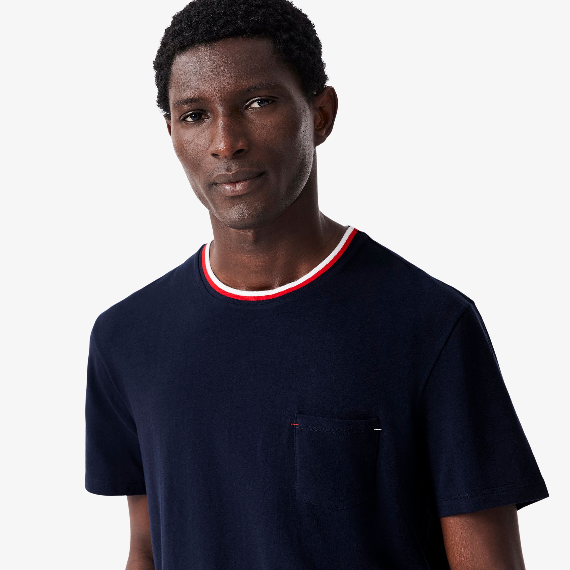 Lacoste Erkek Relaxed Fit Kısa Kollu Bisiklet Yaka Lacivert Pijama Üstü